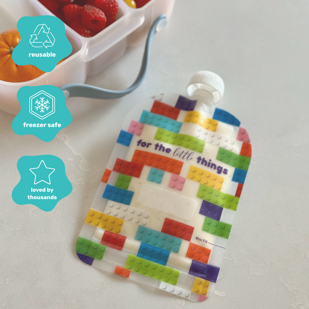 Sinchies 150ml Reusable Food Pouches - Block Party