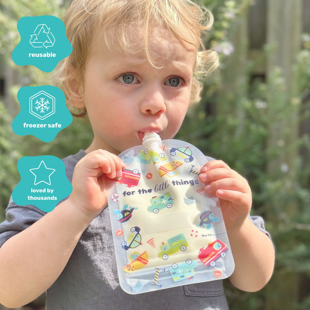 Sinchies 150ml Reusable Food Pouches - Rescue Squad