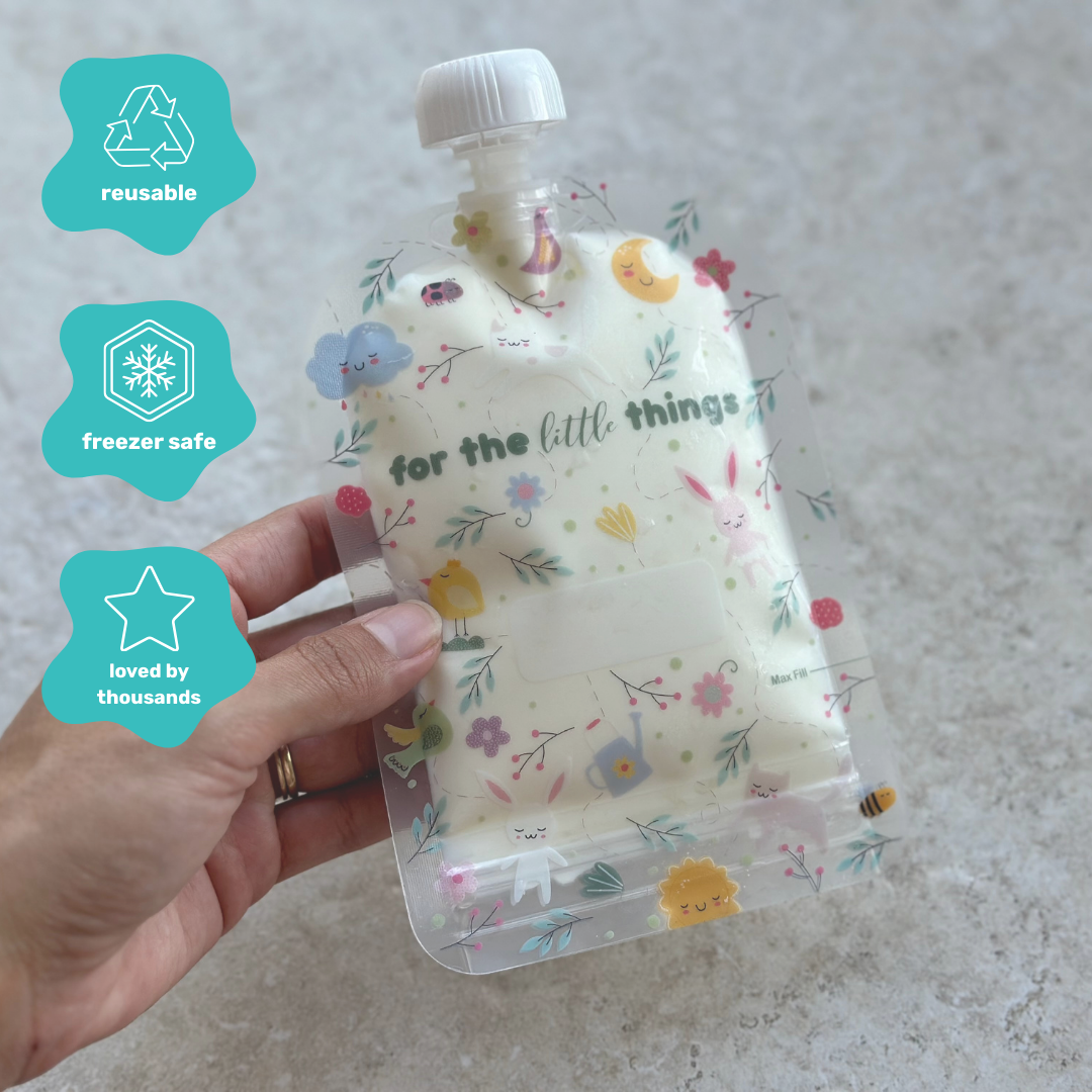 Sinchies 150ml Reusable Food Pouches - Sugar and Spice