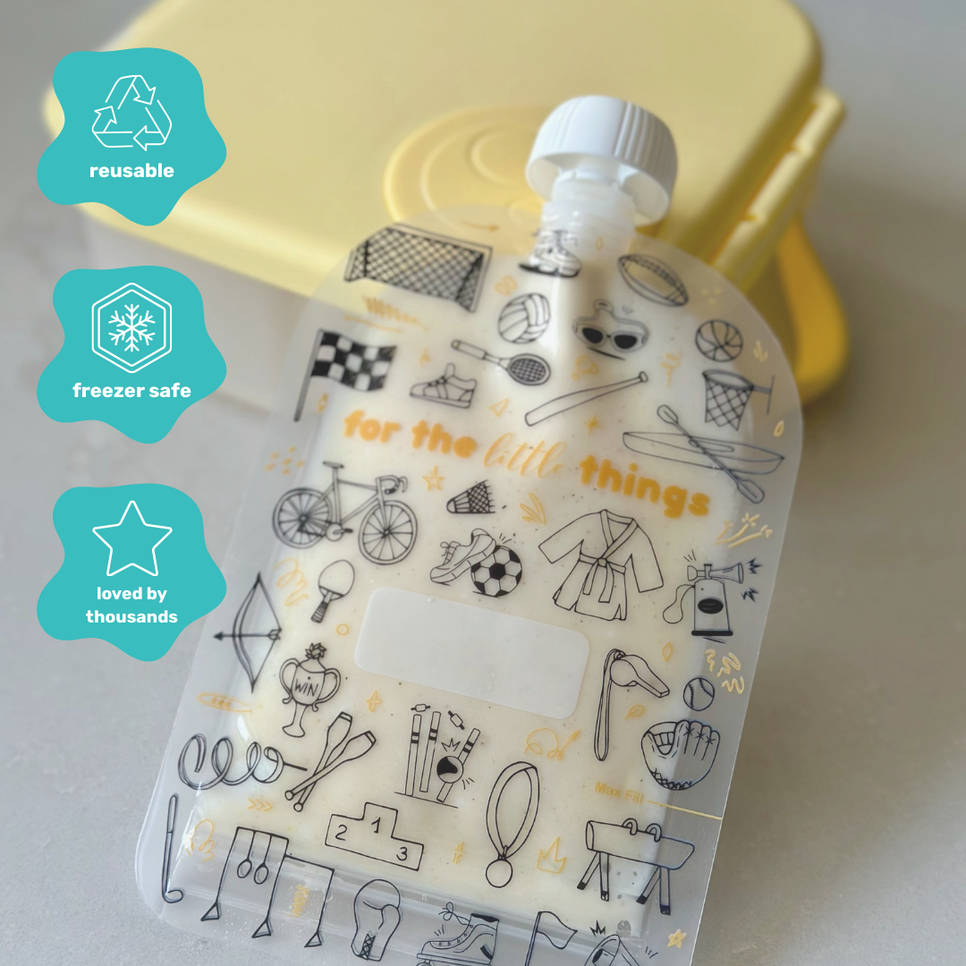 Sinchies 150ml Reusable Food Pouches - Game On!