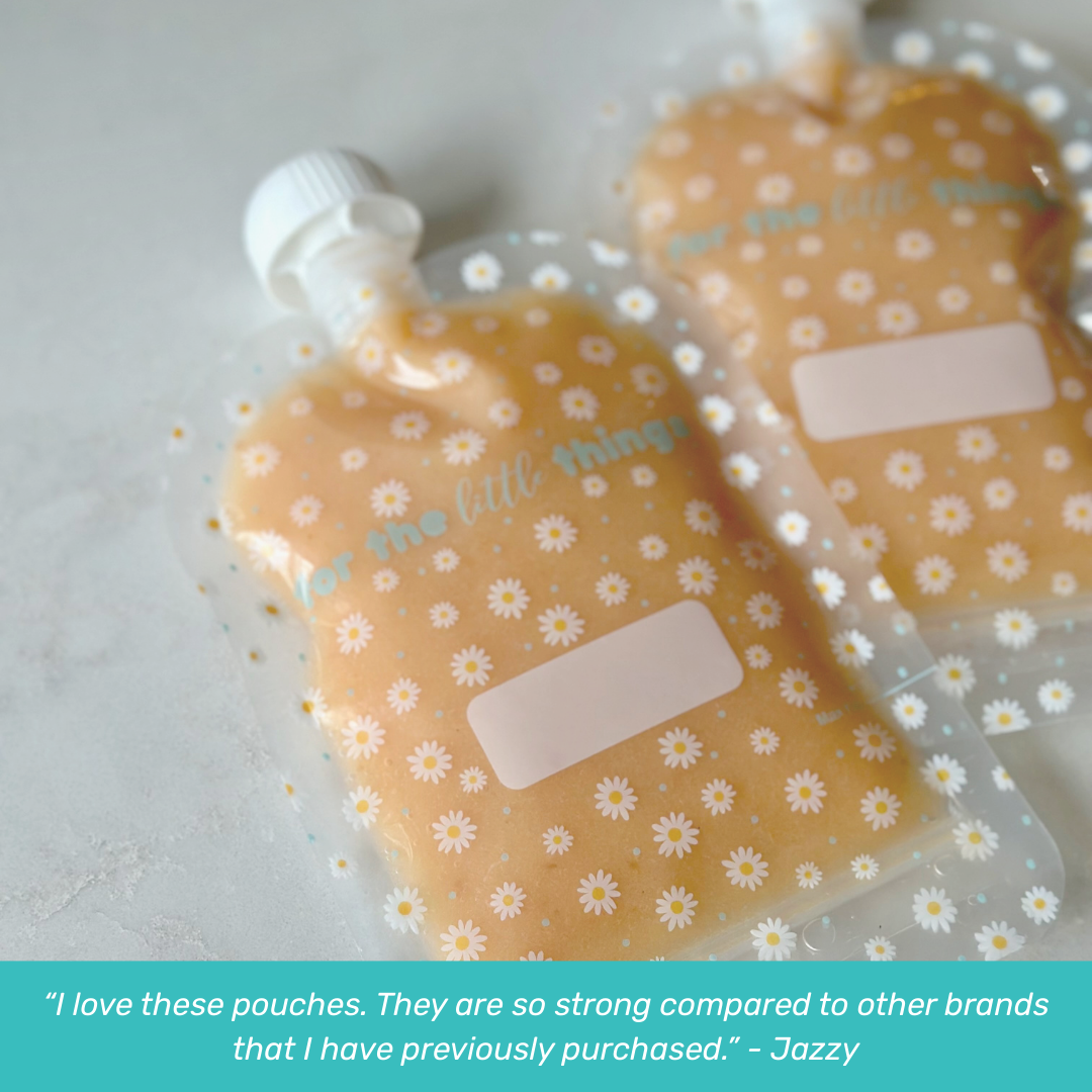 Sinchies 150ml Reusable Food Pouches - Daisies