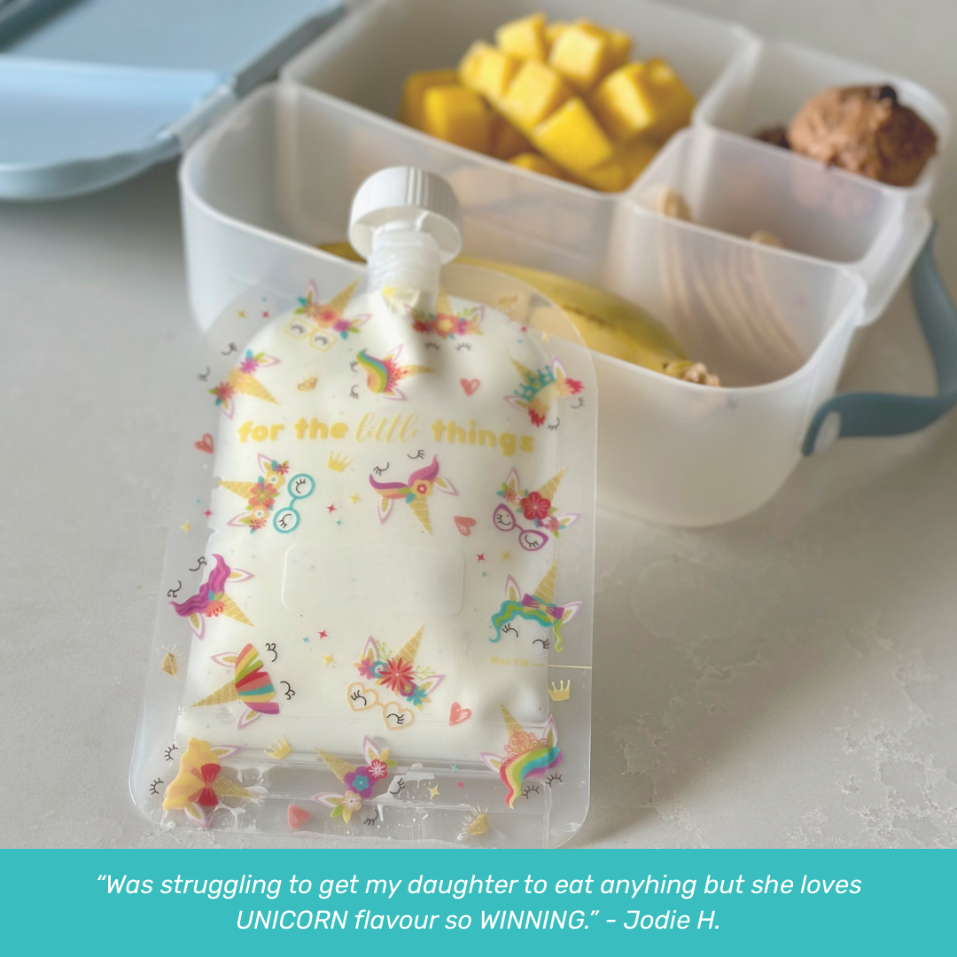 Sinchies 150ml Reusable Food Pouches - Rainbow Bright