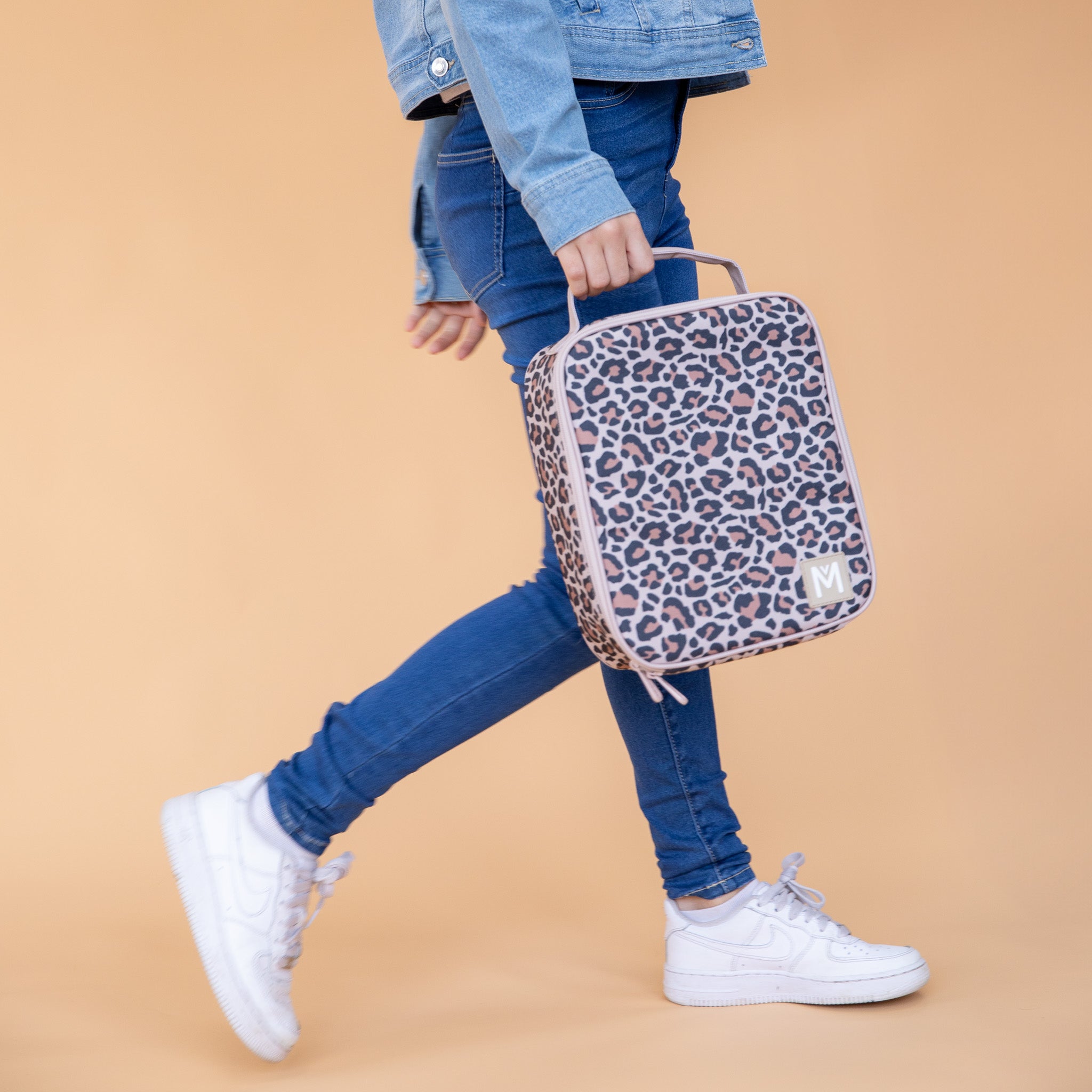 safari leopard print lunch bag