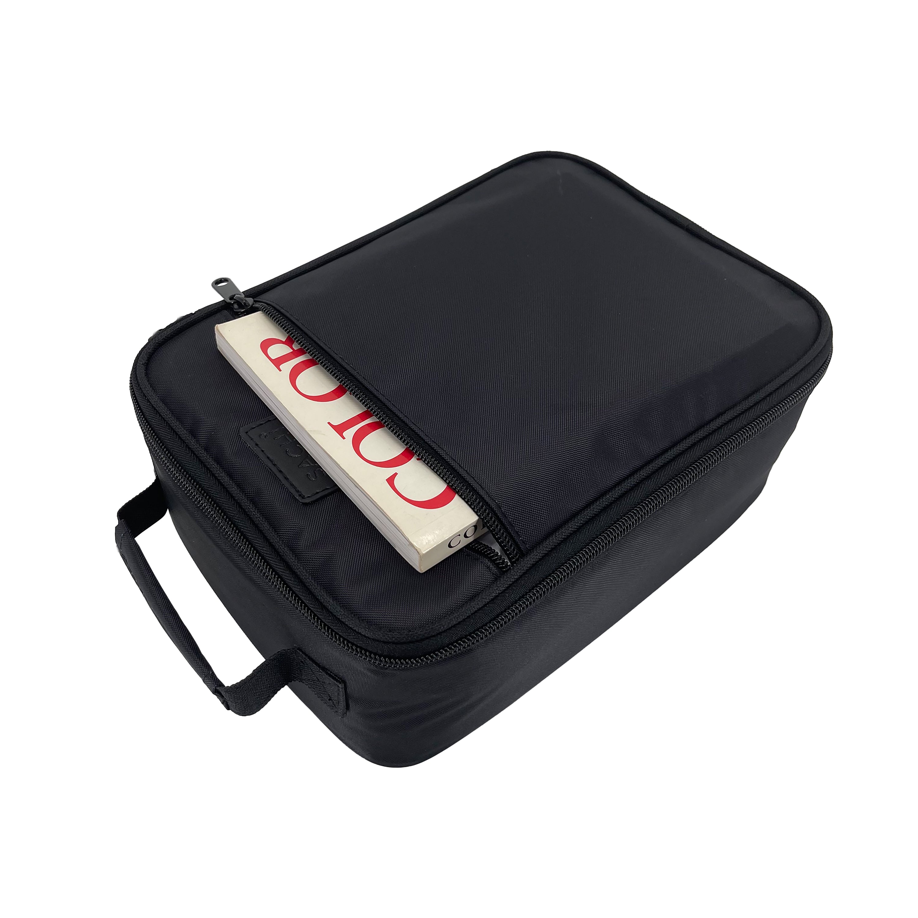 black insulated lunch bag Saachi