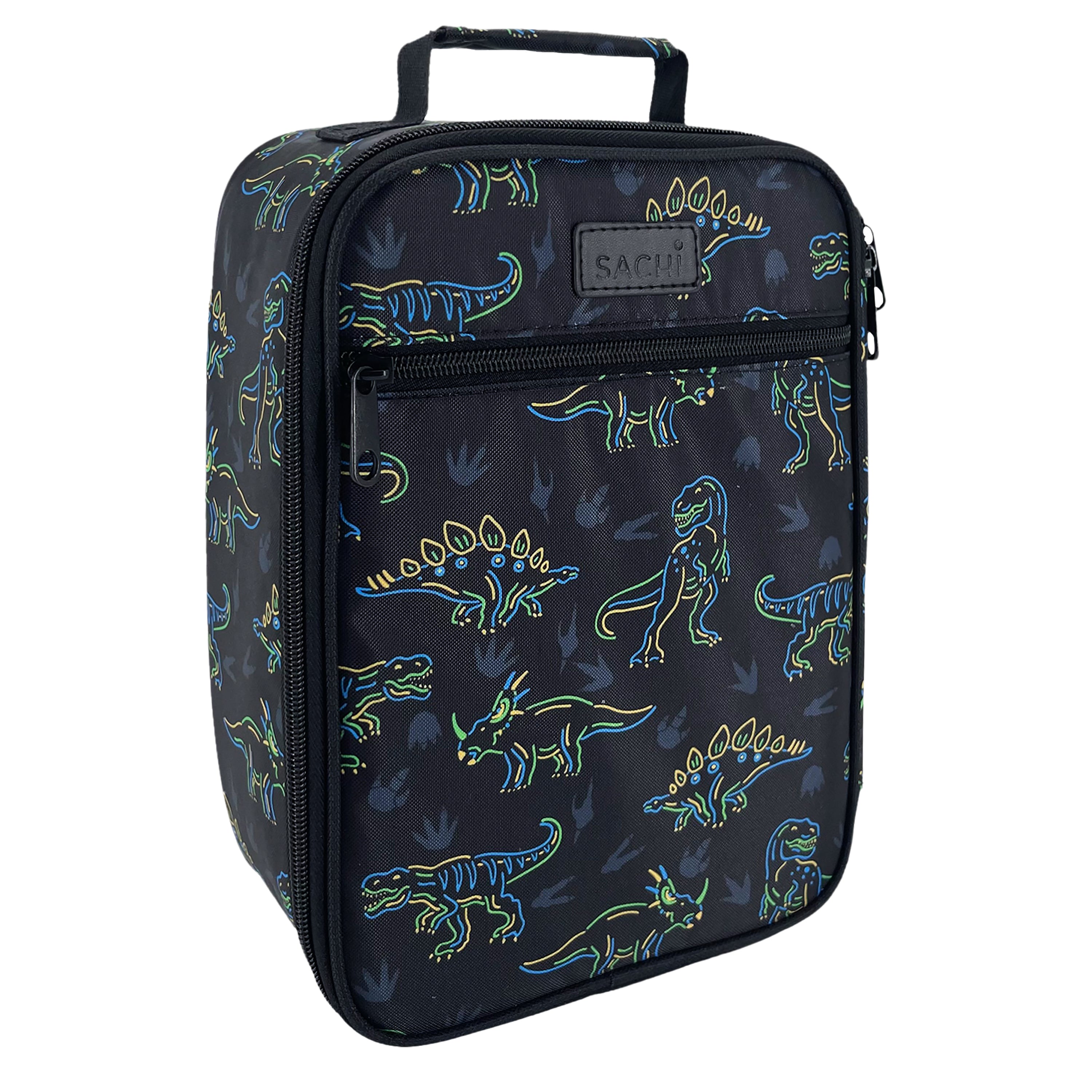 Neon dinosaur insulated junior lunch bag Sachi