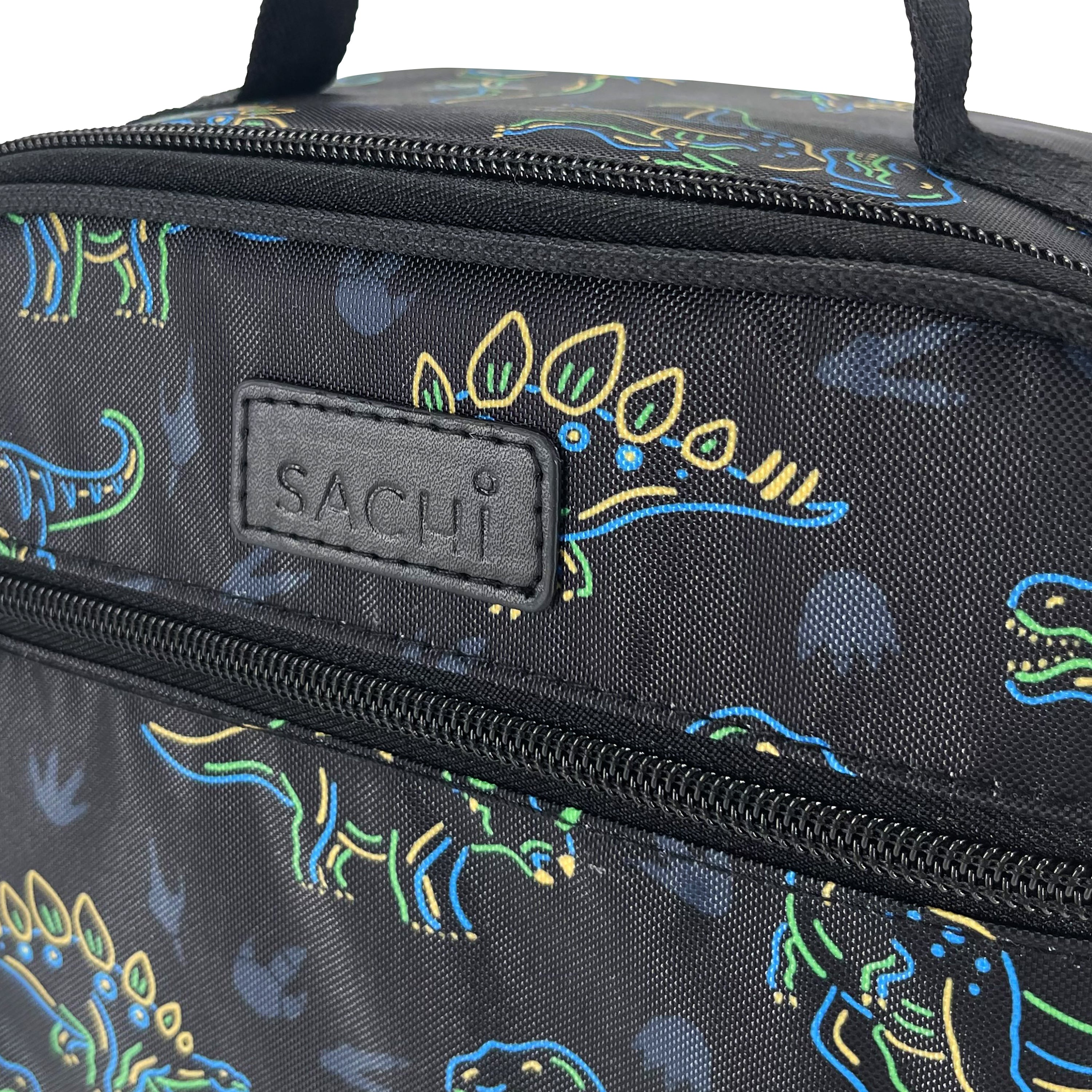 Neon dinosaur insulated junior lunch bag Sachi