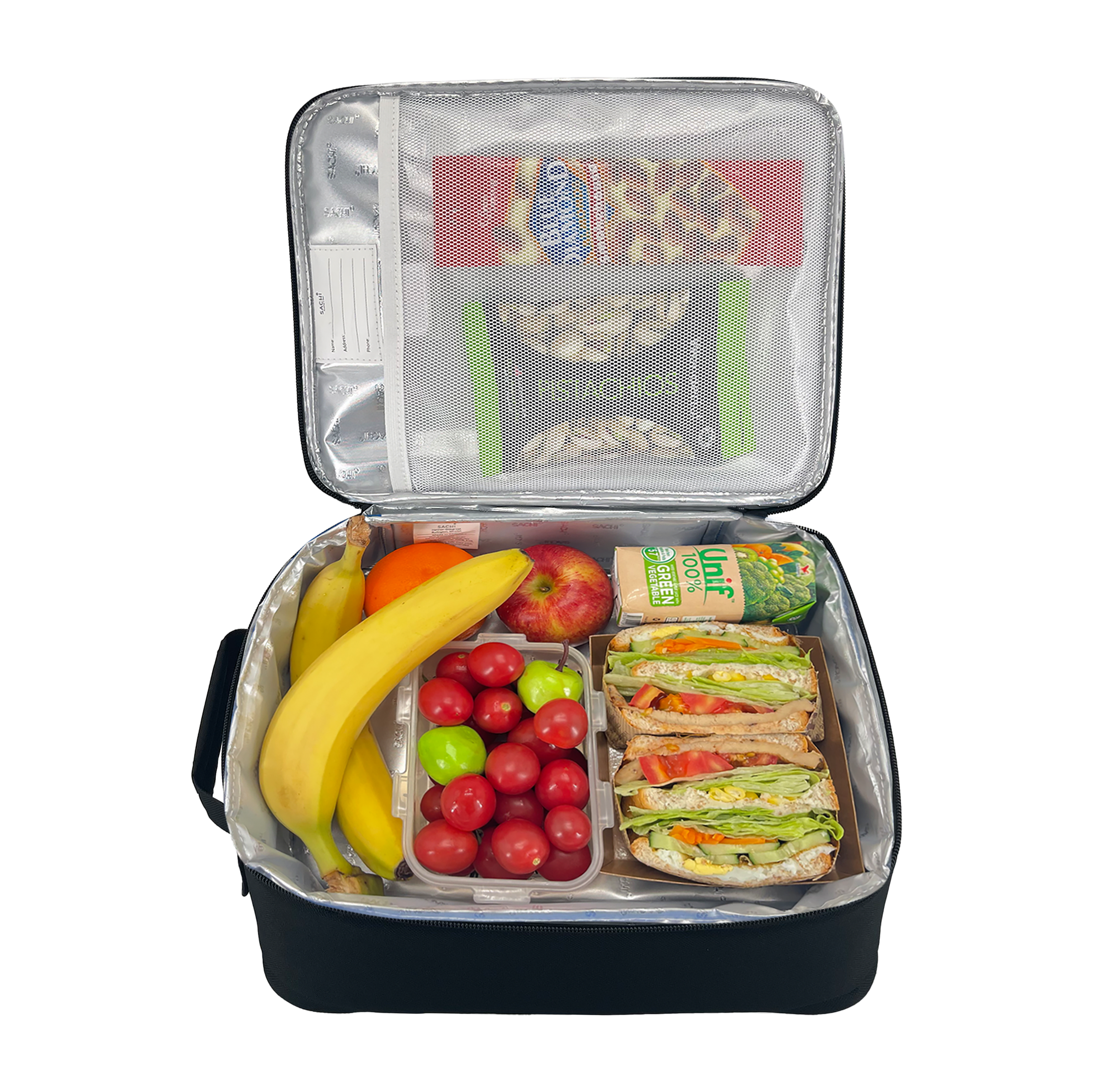 Sachi Kids Insulated Junior XL Lunch Bag - Black