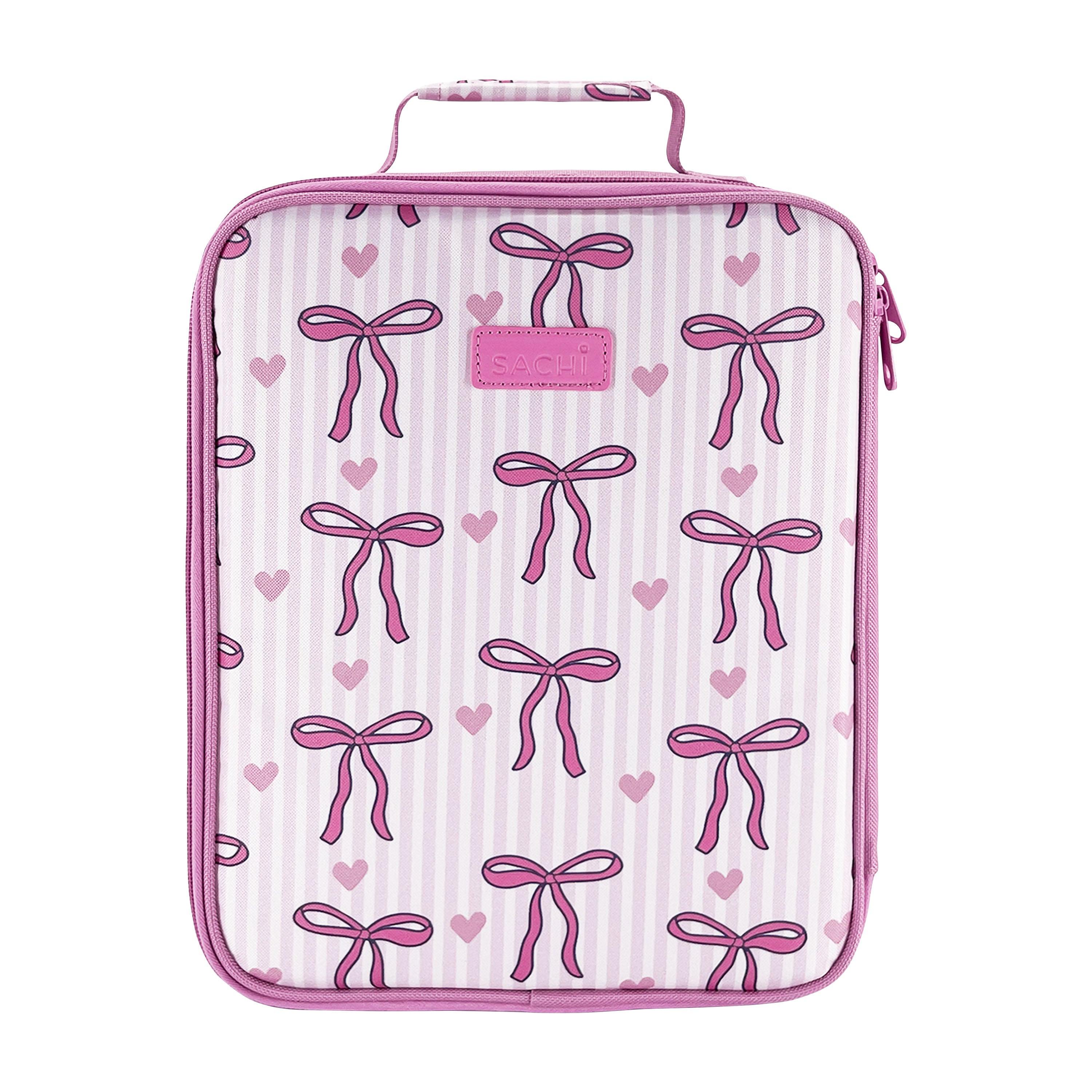 Sachi Kids Insulated Junior XL Lunch Bag - Bows & Hearts
