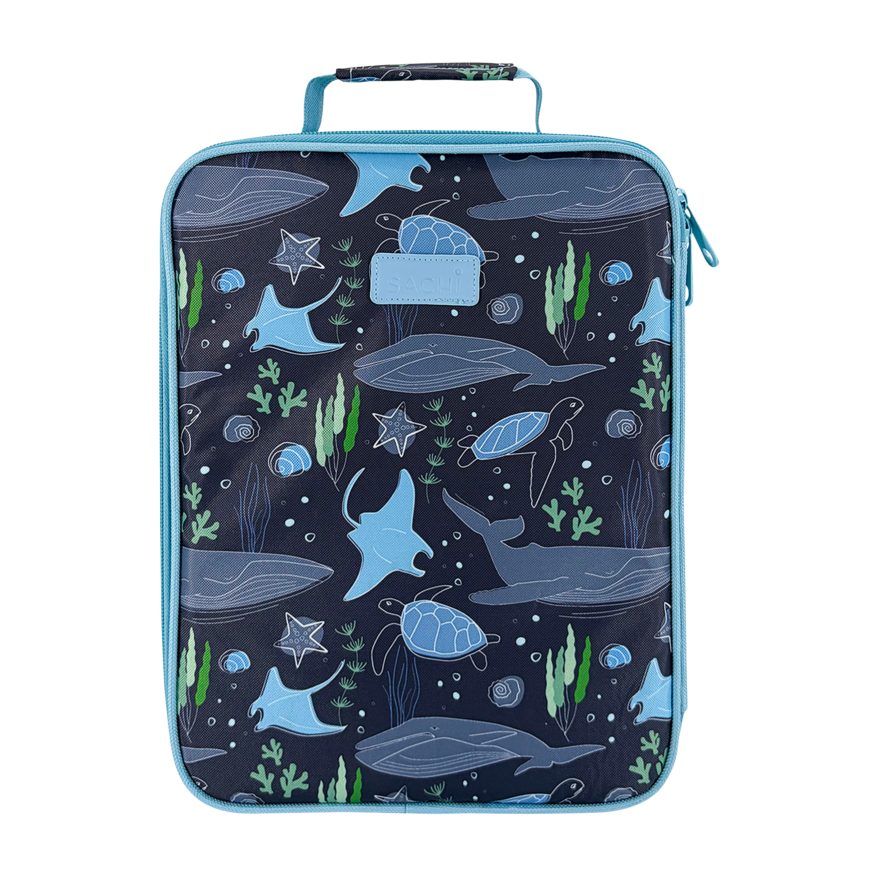 Sachi Kids Insulated Junior XL Lunch Bag - Ocean Friends