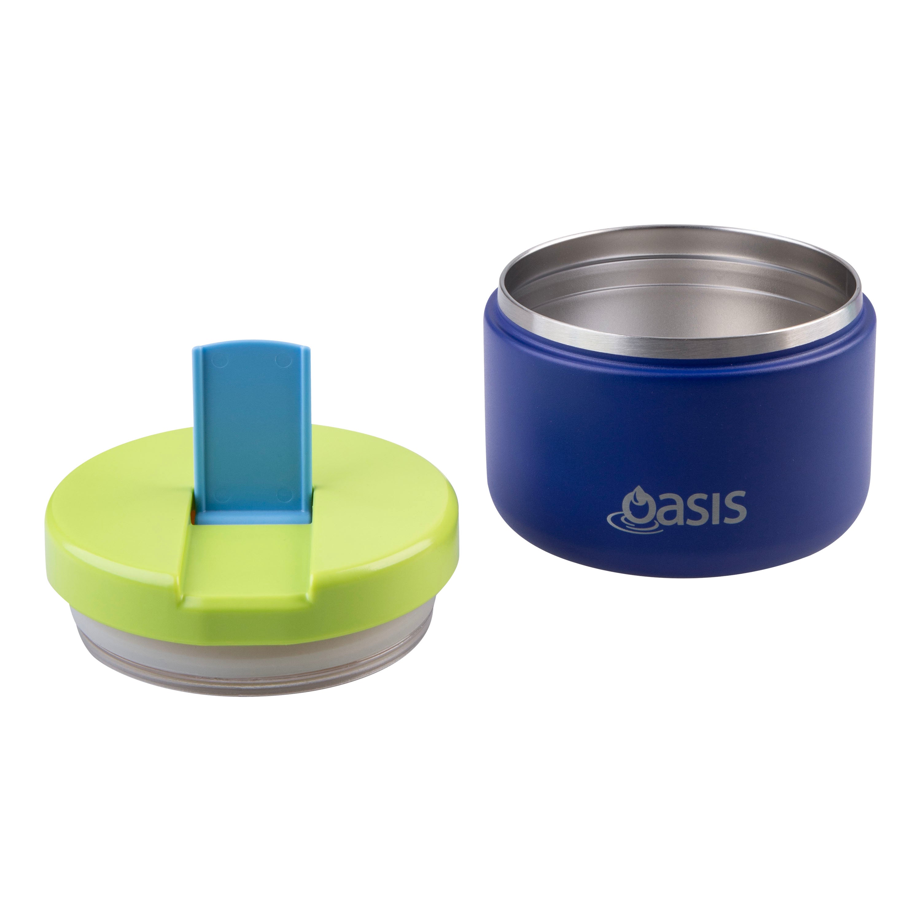 Oasis Stainless Steel Food Jar (300ml) - peacock blue