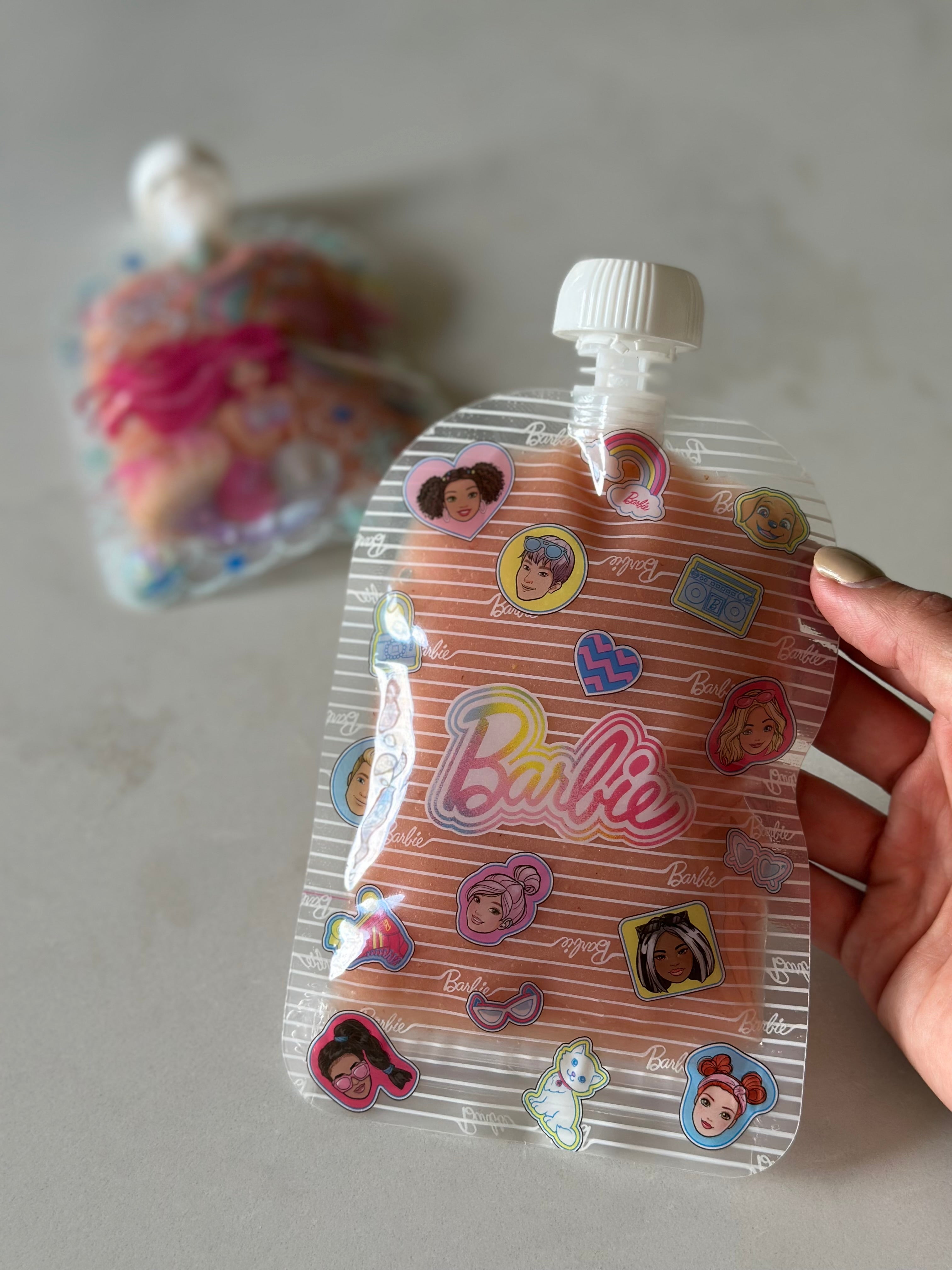 Sinchies 150ml Reusable Food Pouches - Barbie™ - Team Barbie