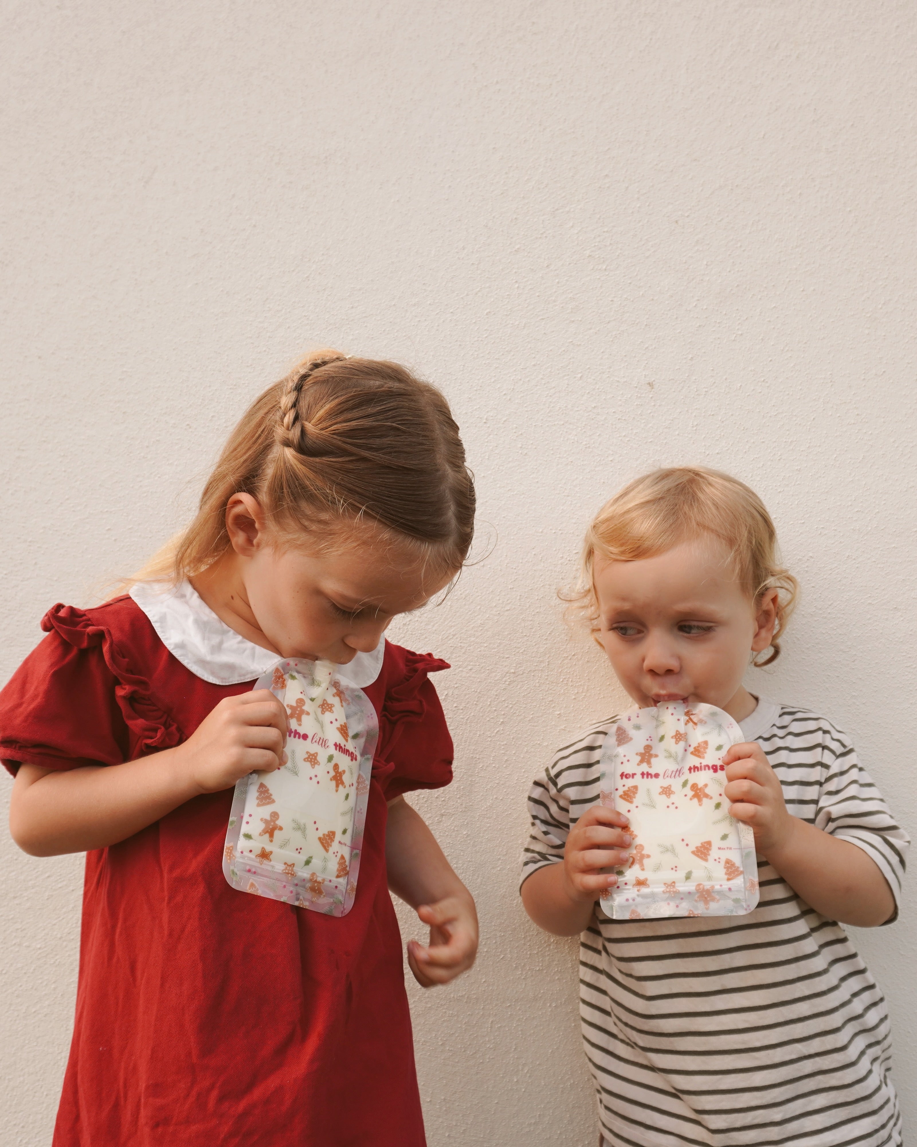 Sinchies 150ml Reusable Food Pouches - Gingerbread Men