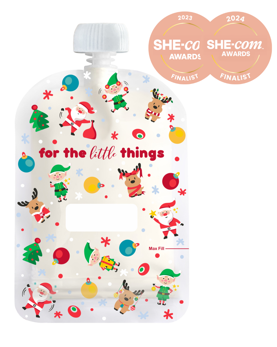 Sinchies Christmas Cheer food pouch