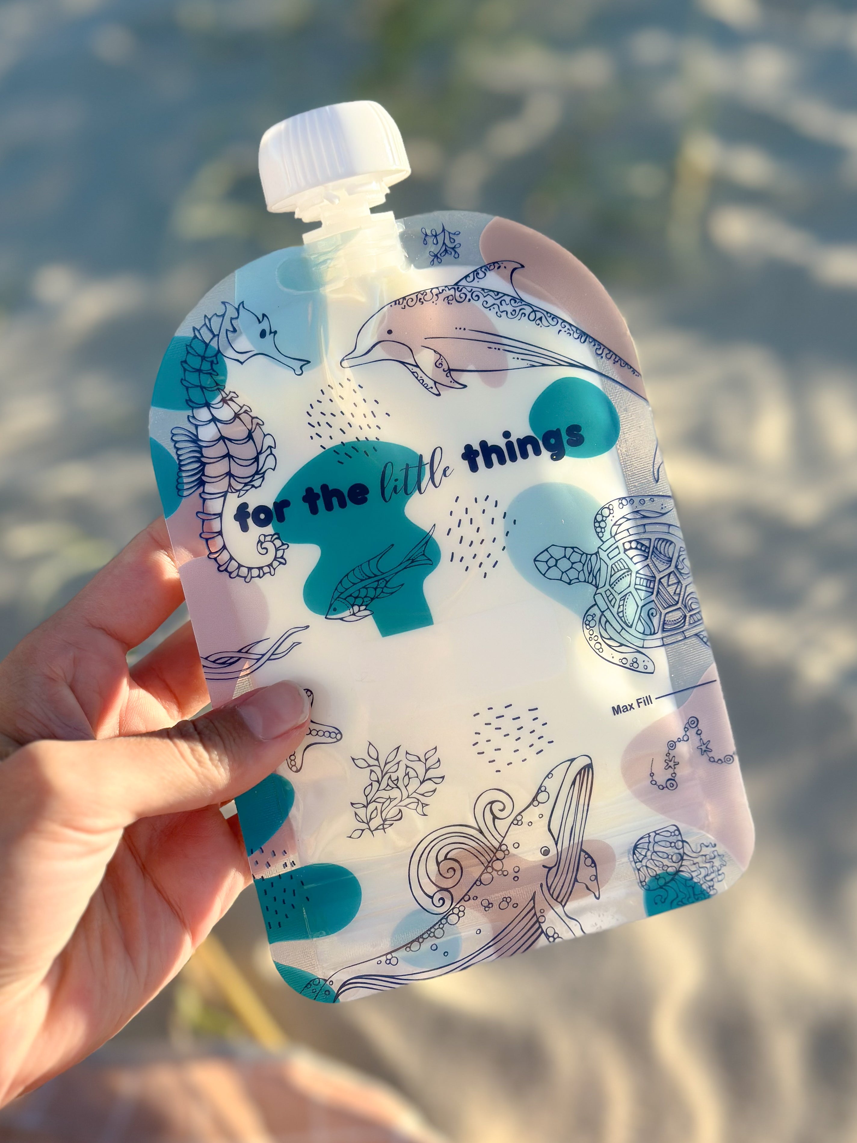 Sinchies 150ml Reusable Food Pouches - Under the Sea