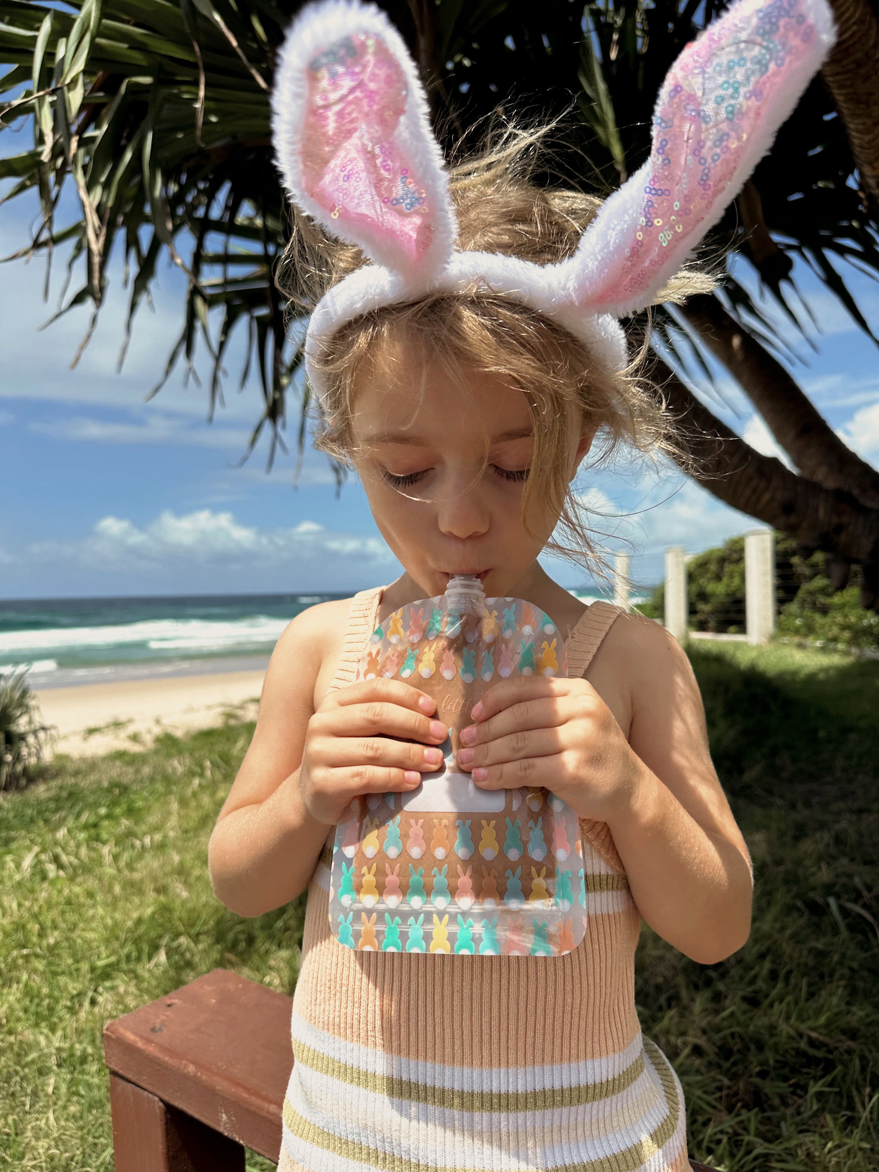 Sinchies 150ml Reusable Food Pouches - Bunnies