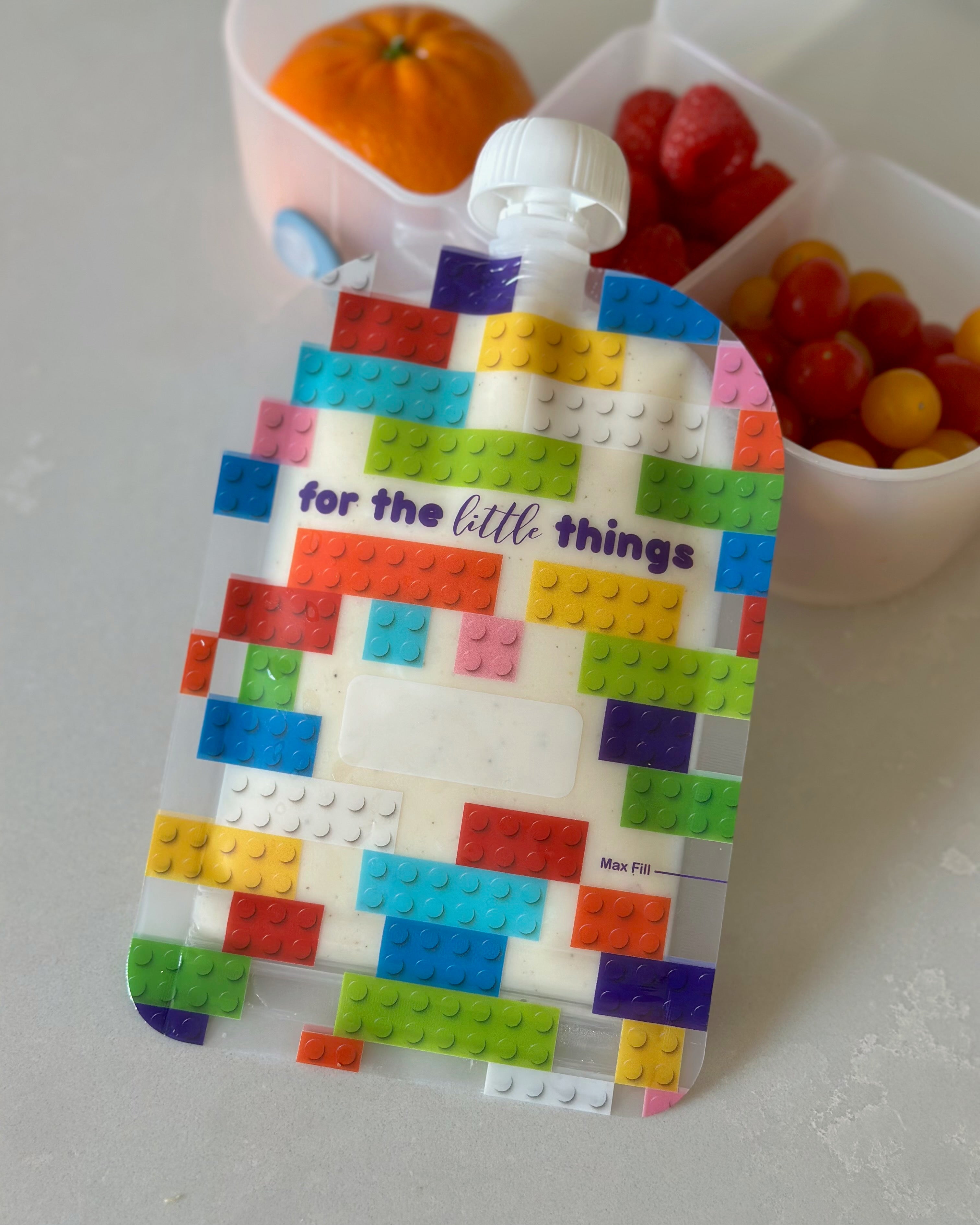 Sinchies 150ml Reusable Food Pouches - Block Party