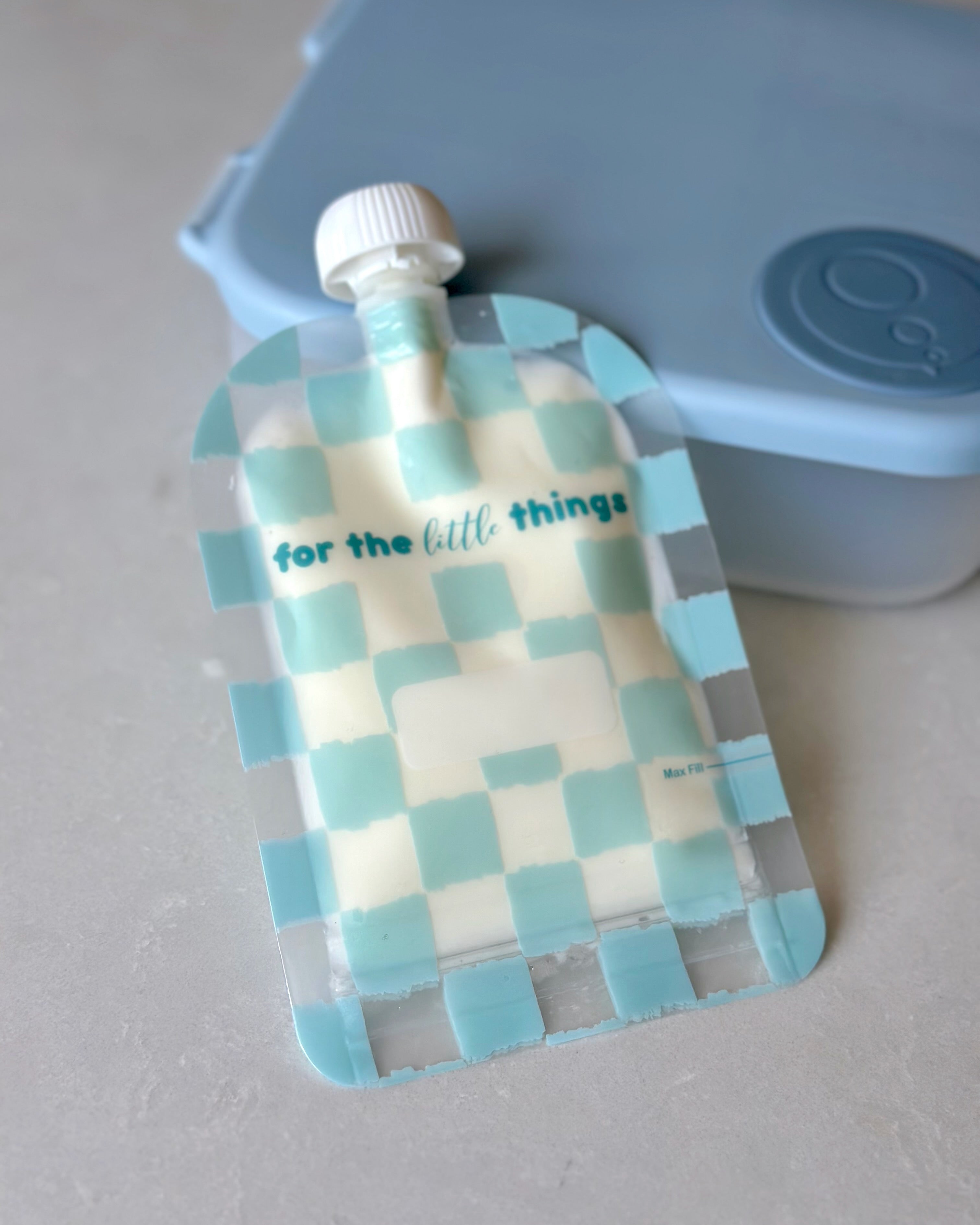 Sinchies 150ml Reusable Food Pouches - Checkmate Bubblegum