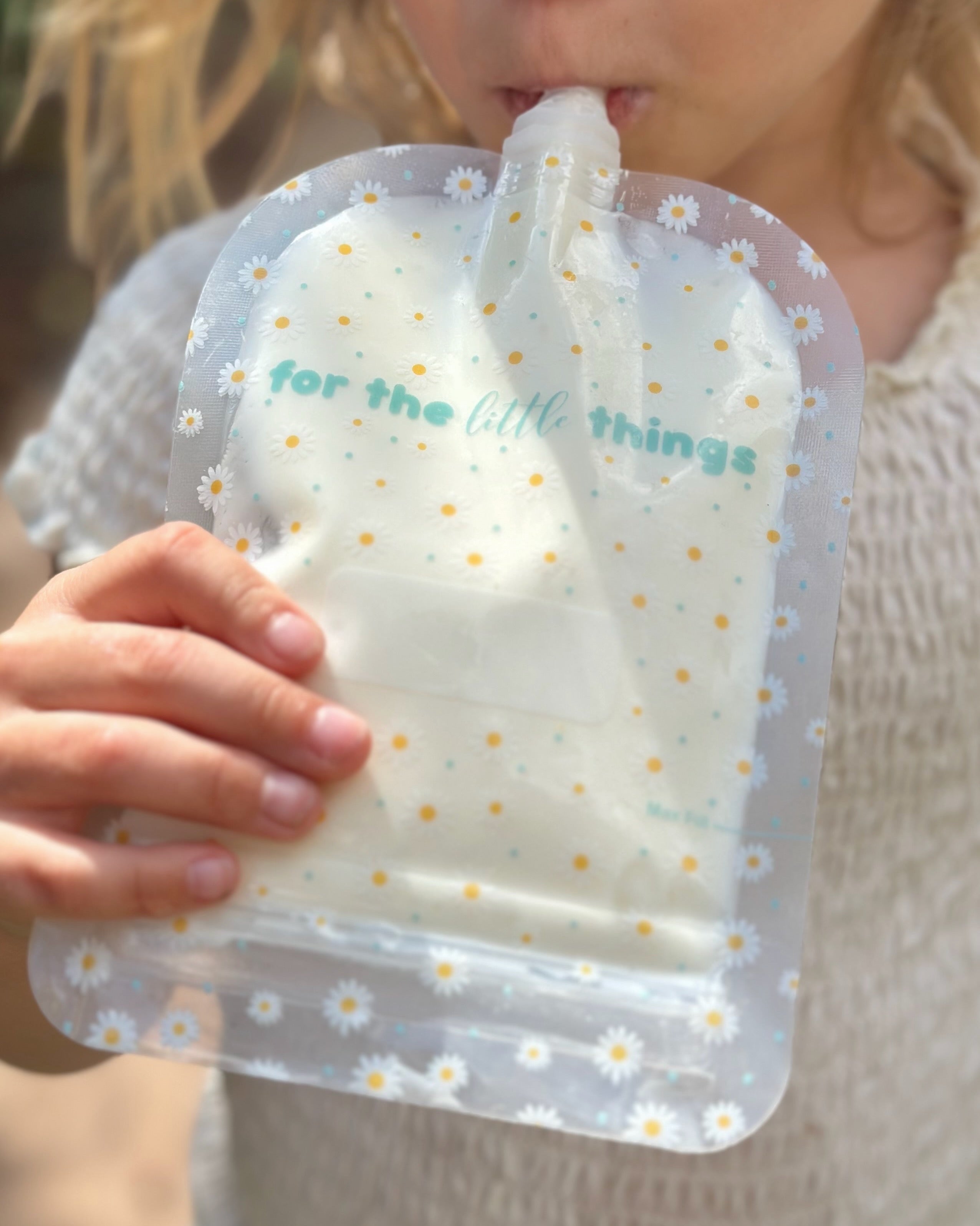 Sinchies 150ml Reusable Food Pouches - Daisies