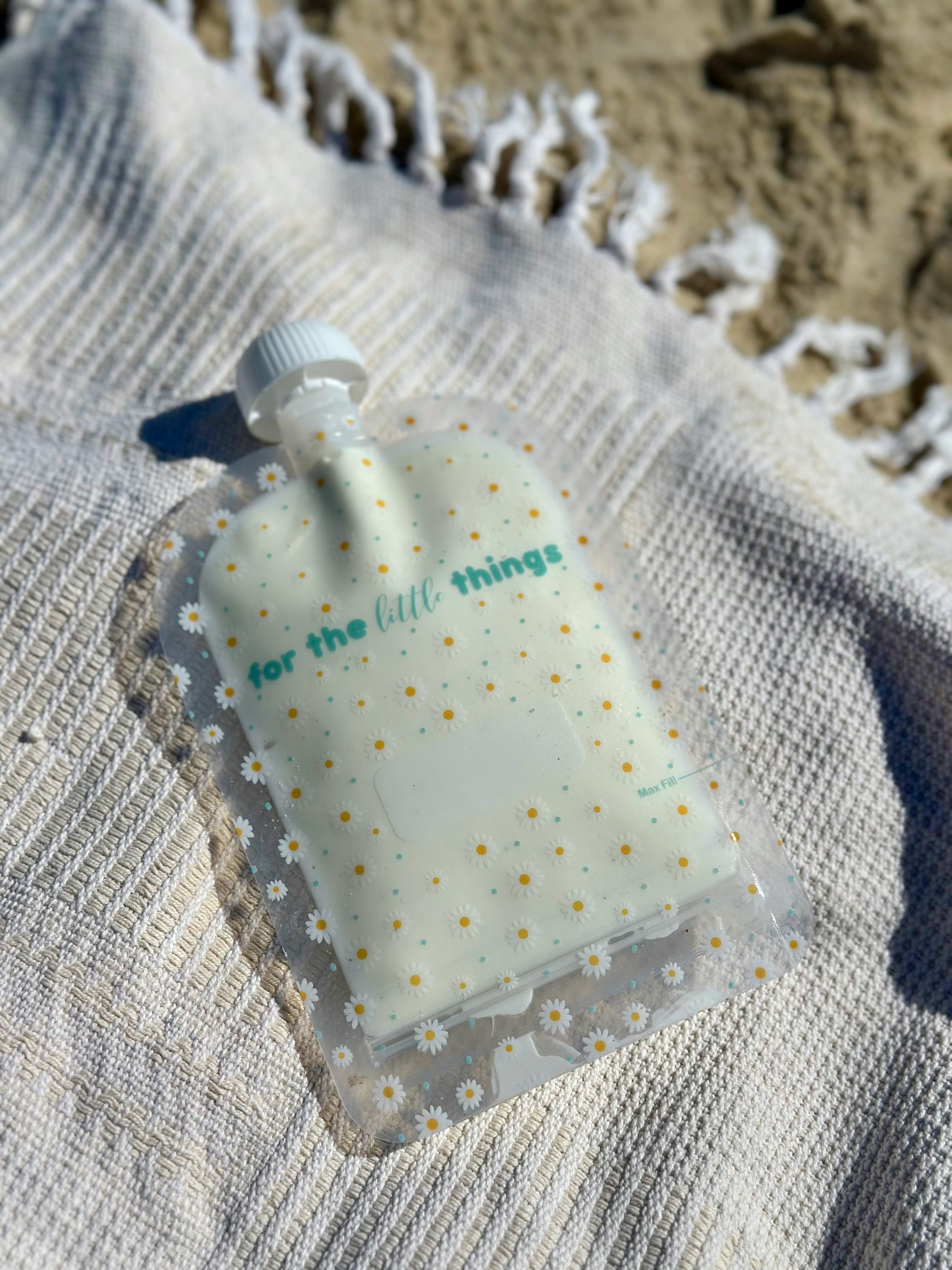 Sinchies 150ml Reusable Food Pouches - Daisies