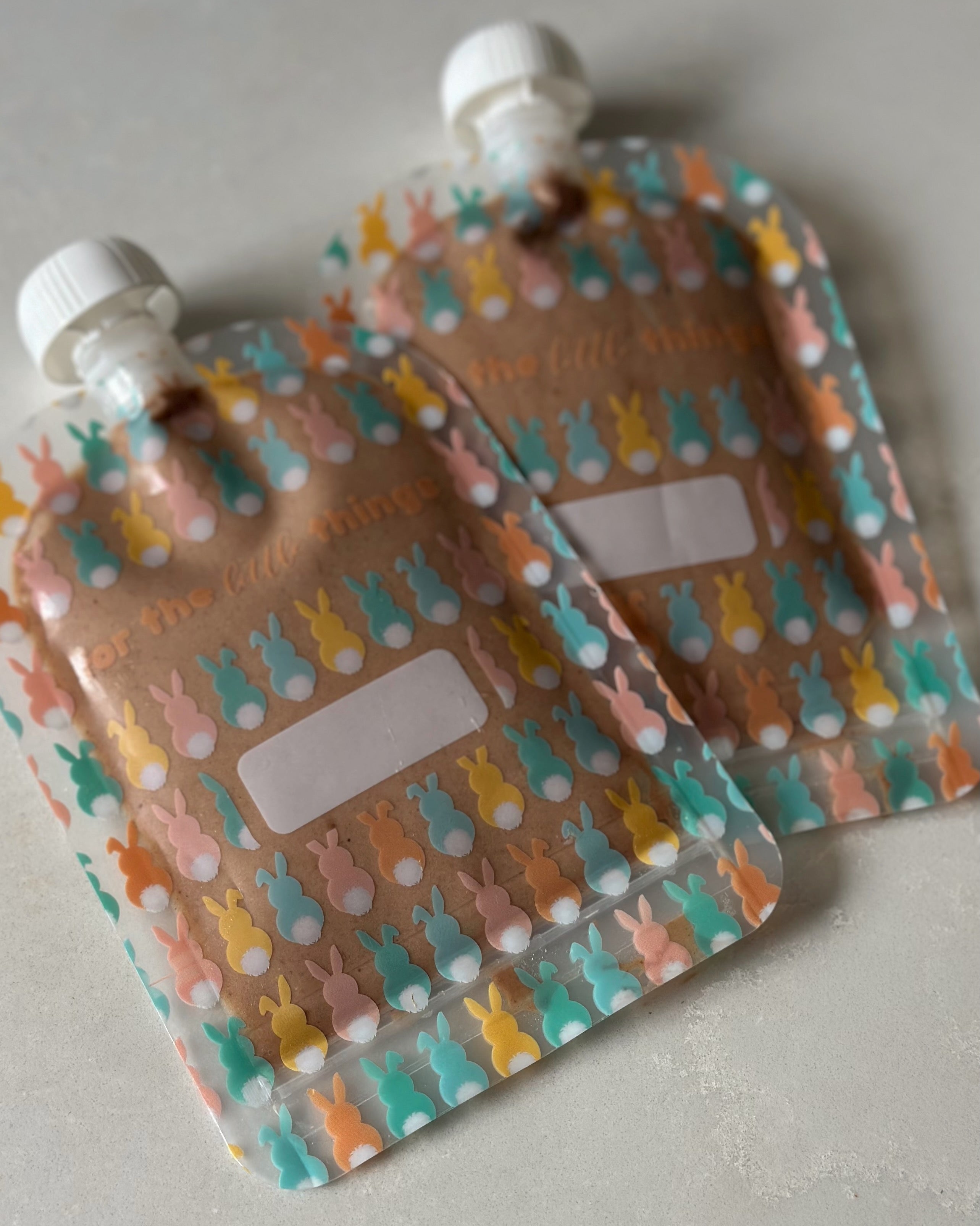 Sinchies 150ml Reusable Food Pouches - Bunnies