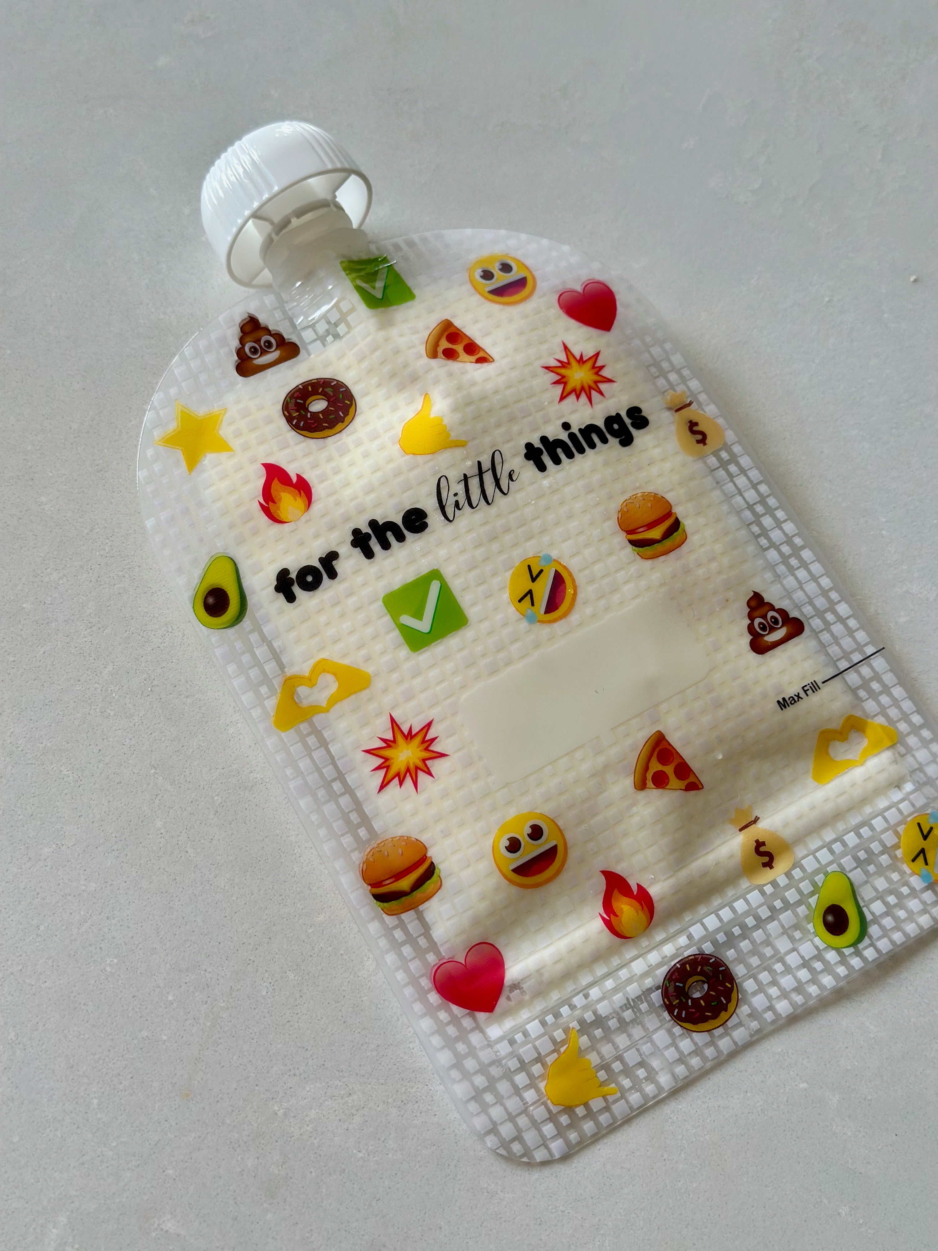 Sinchies 150ml Reusable Food Pouches - Emojis