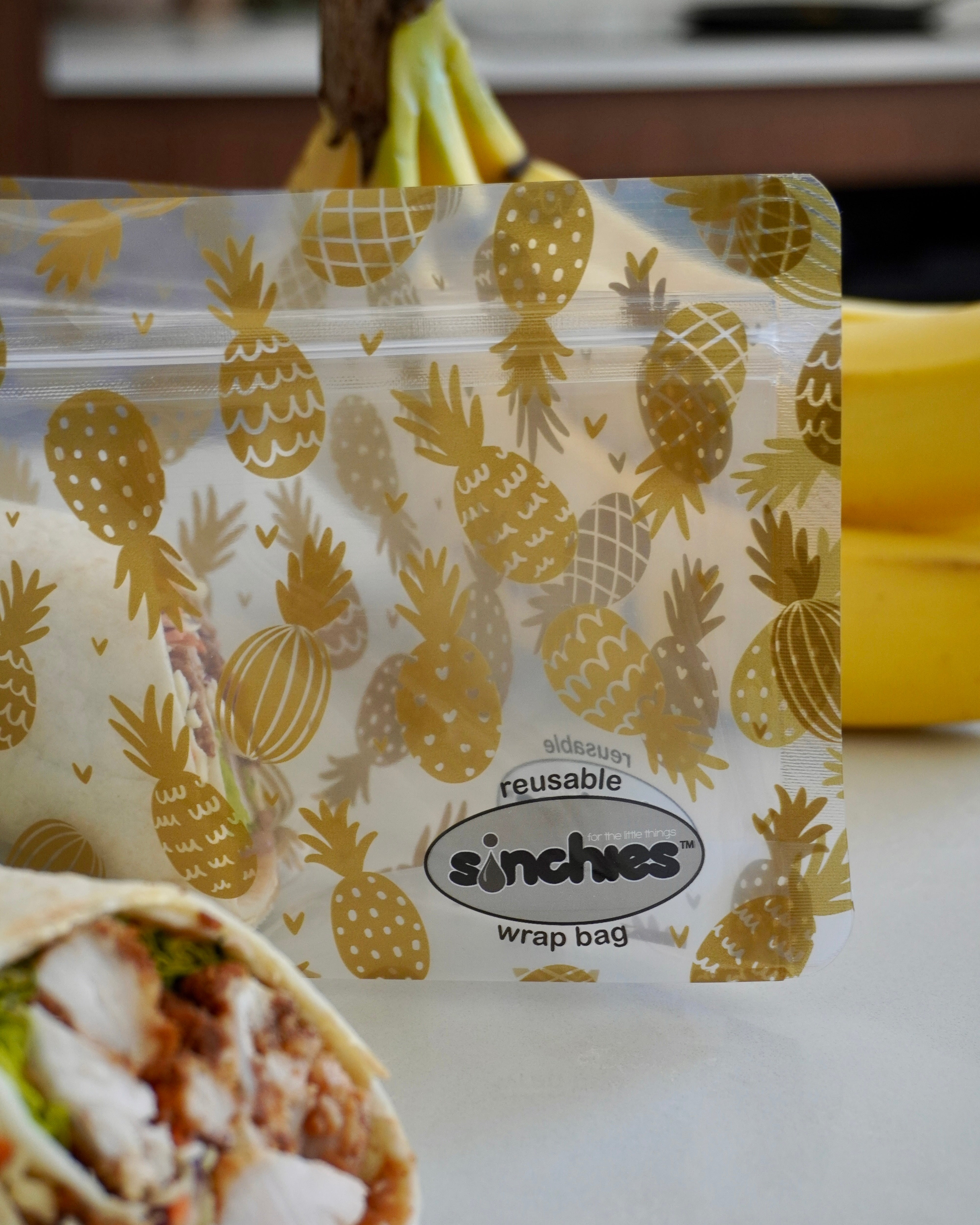 Sinchies Reusable Bags (medium) - Pineapples