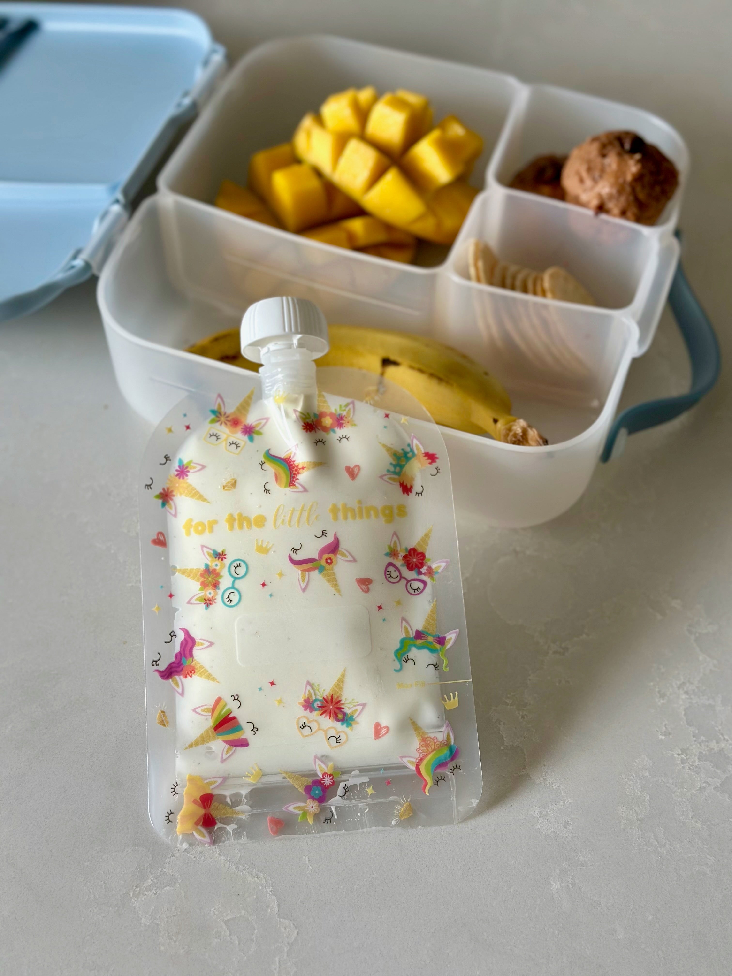 Sinchies 150ml Reusable Food Pouches - Rainbow Bright