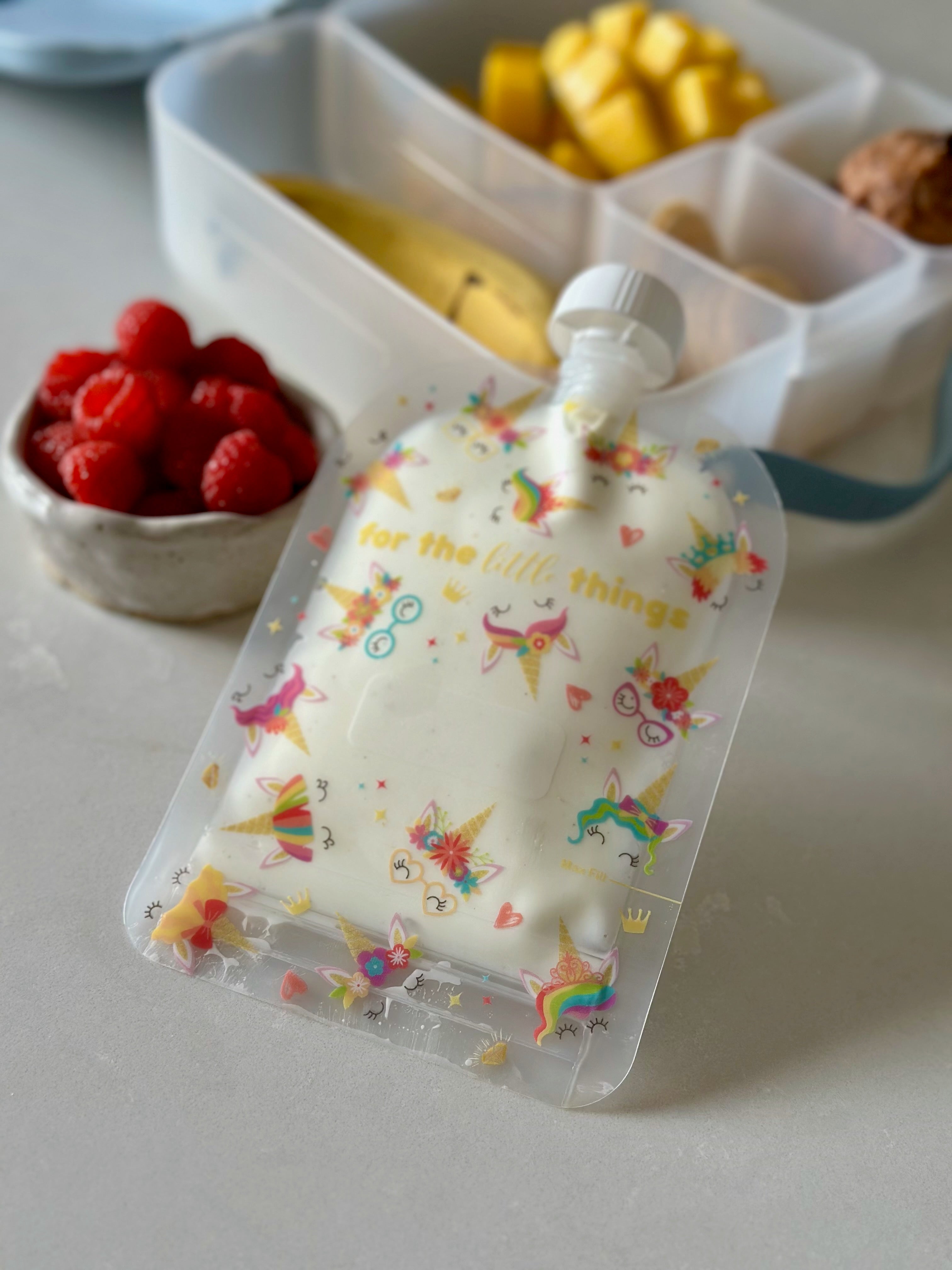 Sinchies 150ml Reusable Food Pouches - Rainbow Bright