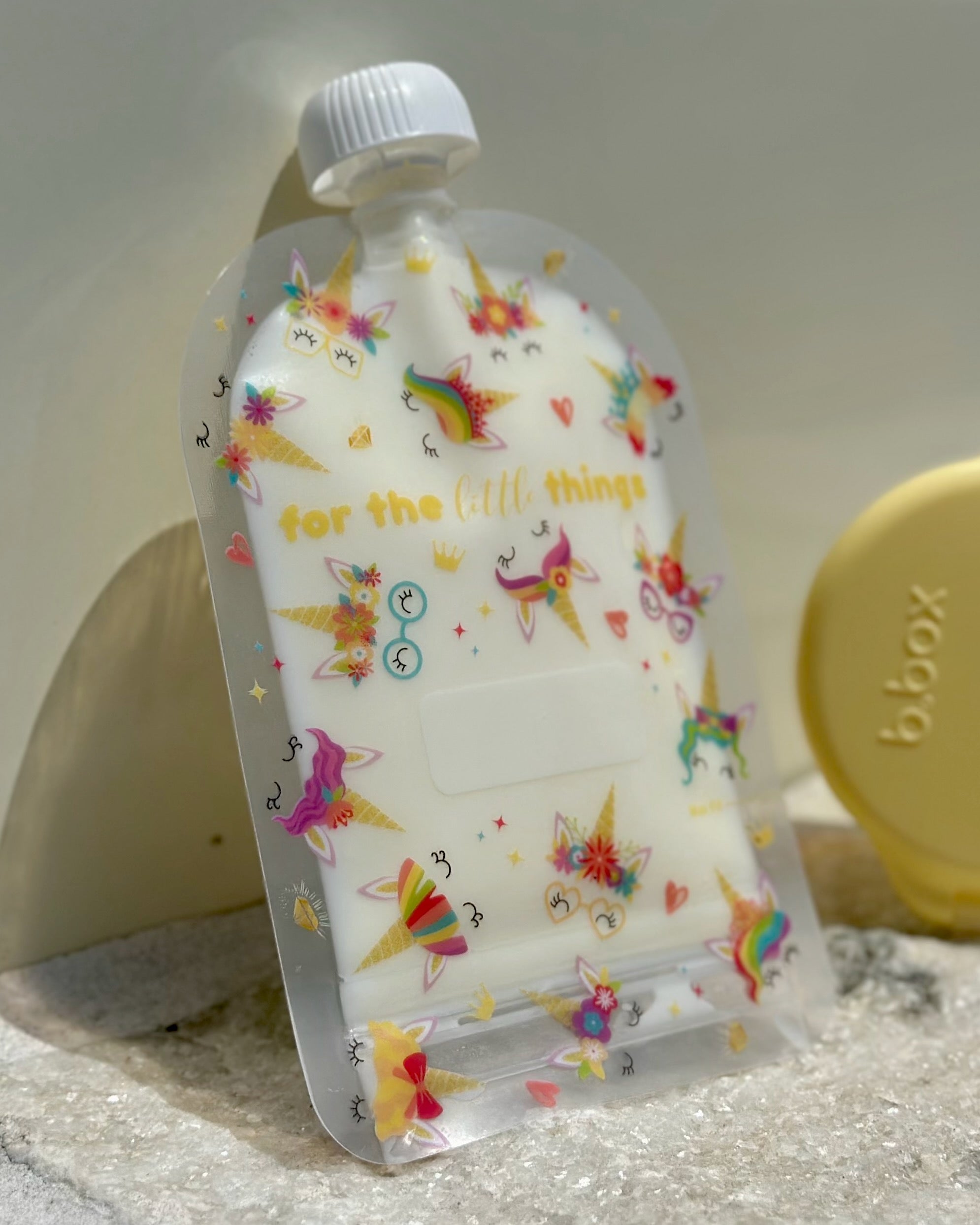 Sinchies 150ml Reusable Food Pouches - Rainbow Bright