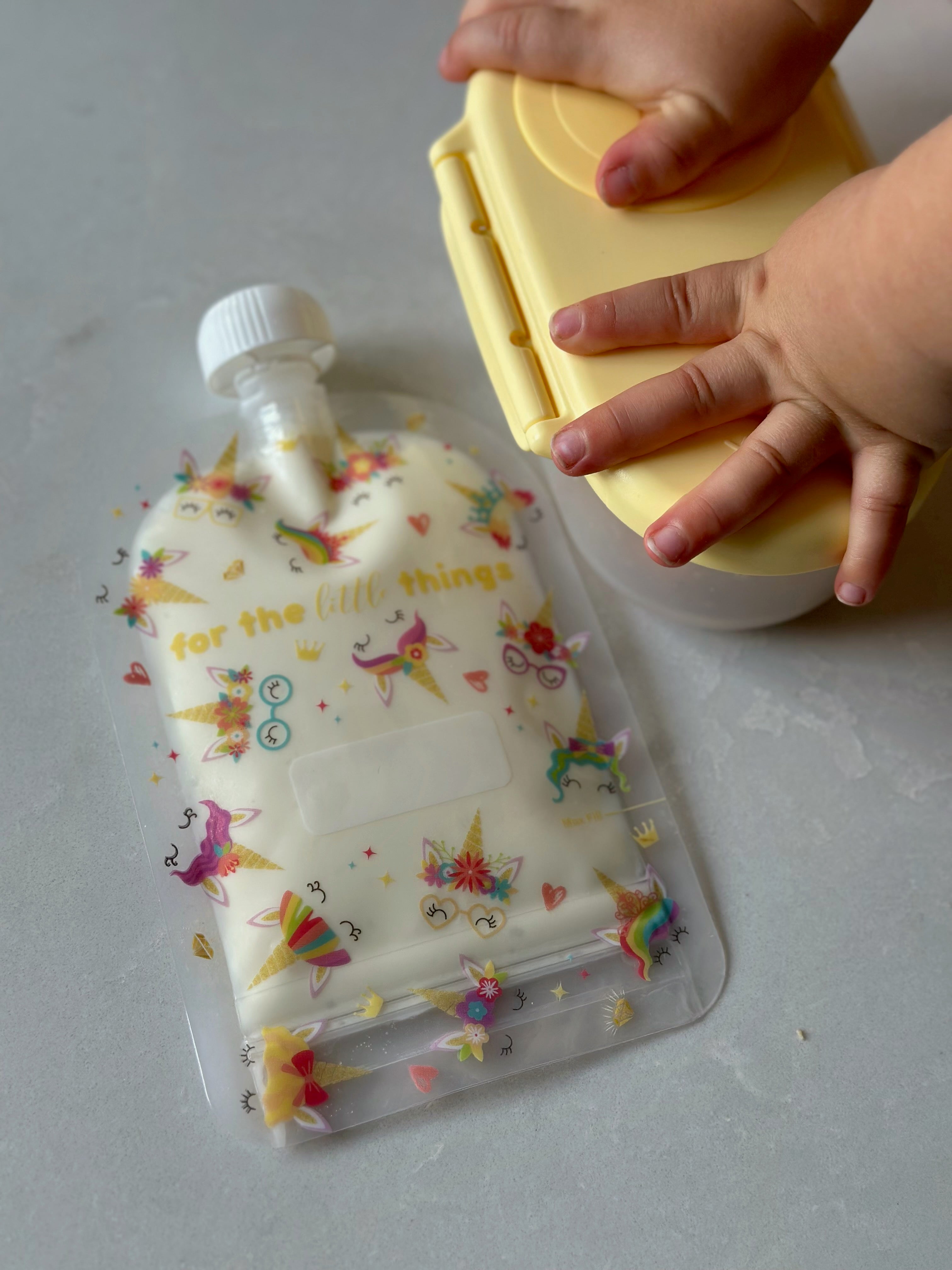 Sinchies 150ml Reusable Food Pouches - Rainbow Bright