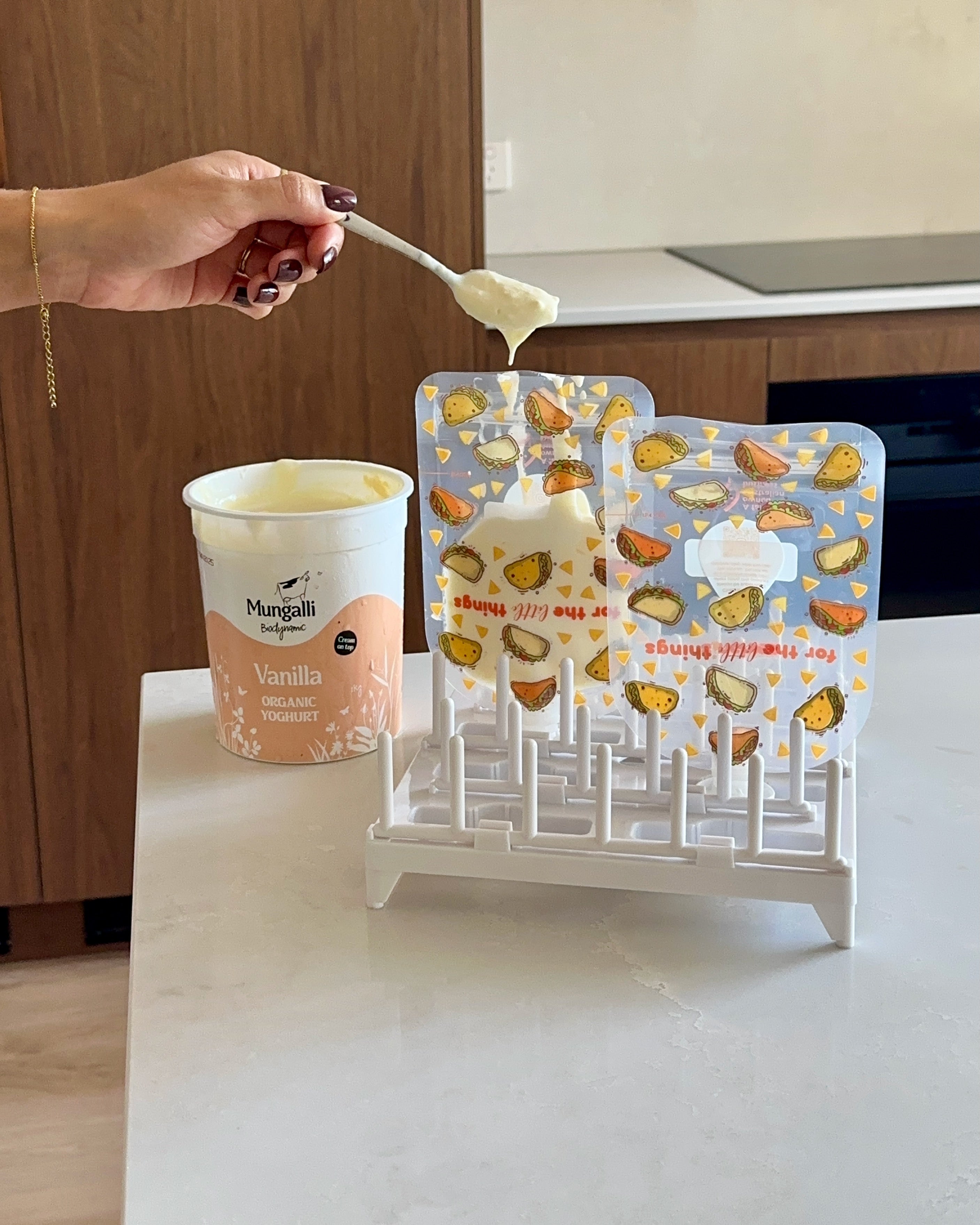 Sinchies 150ml Reusable Food Pouches - It's Raining Tacos