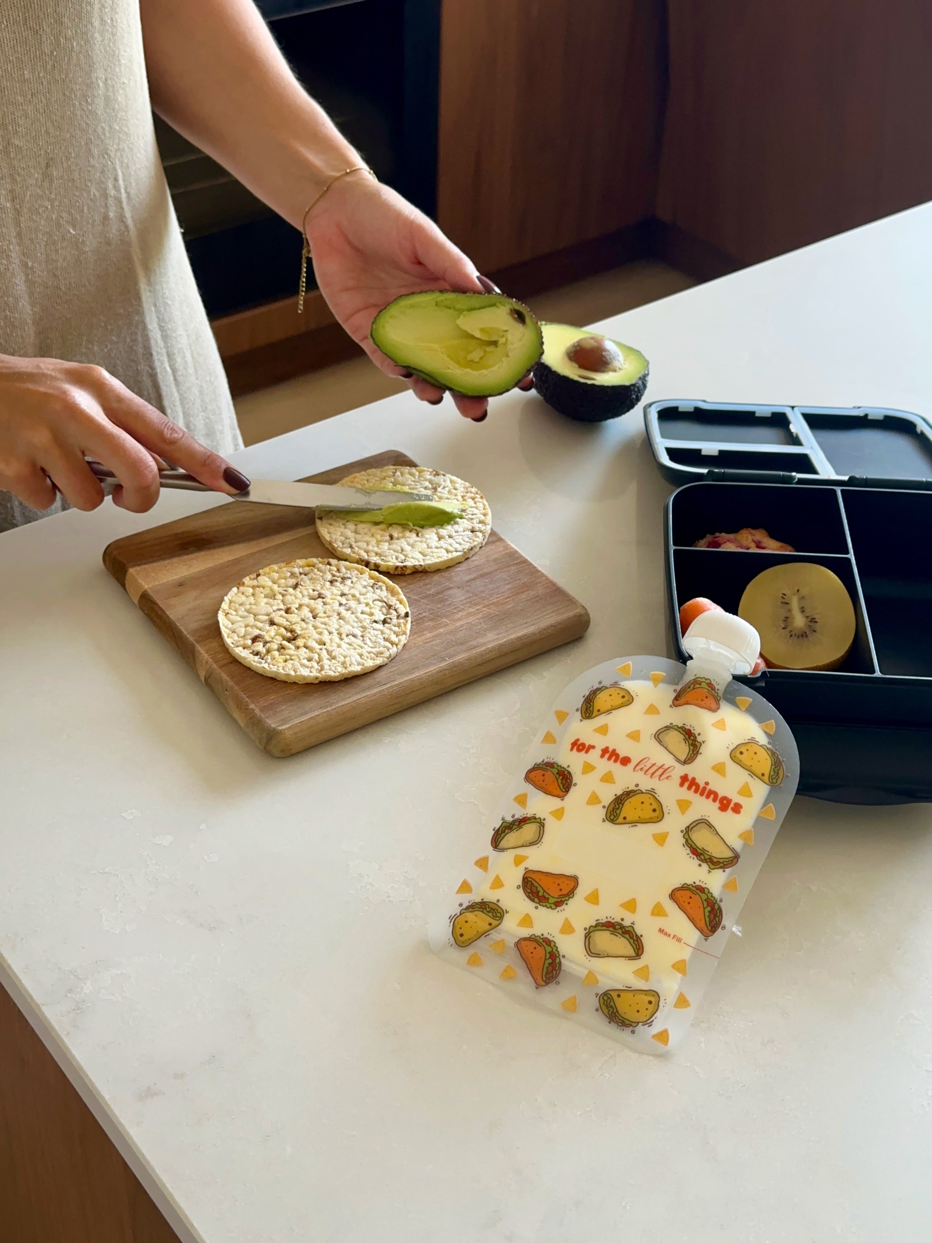 Sinchies 150ml Reusable Food Pouches - It's Raining Tacos