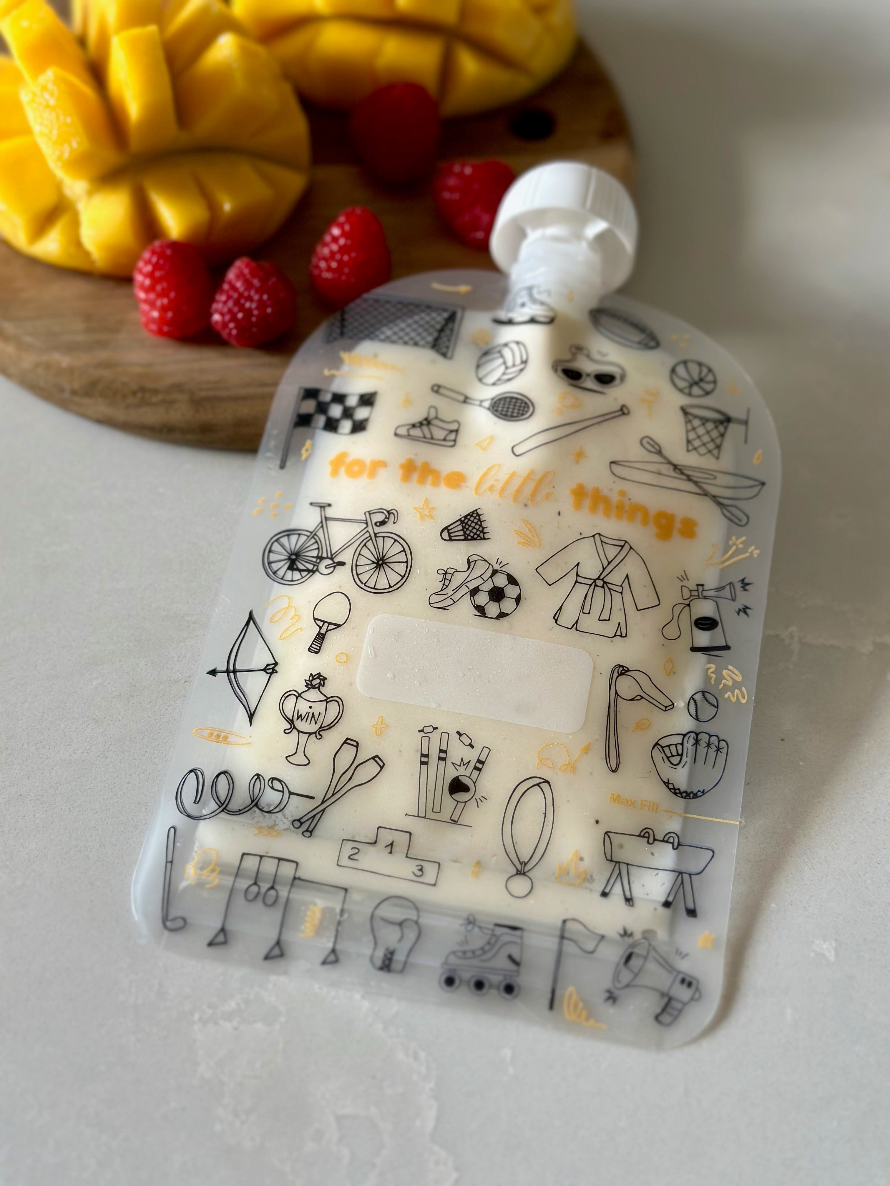 Sinchies 150ml Reusable Food Pouches - Game On!