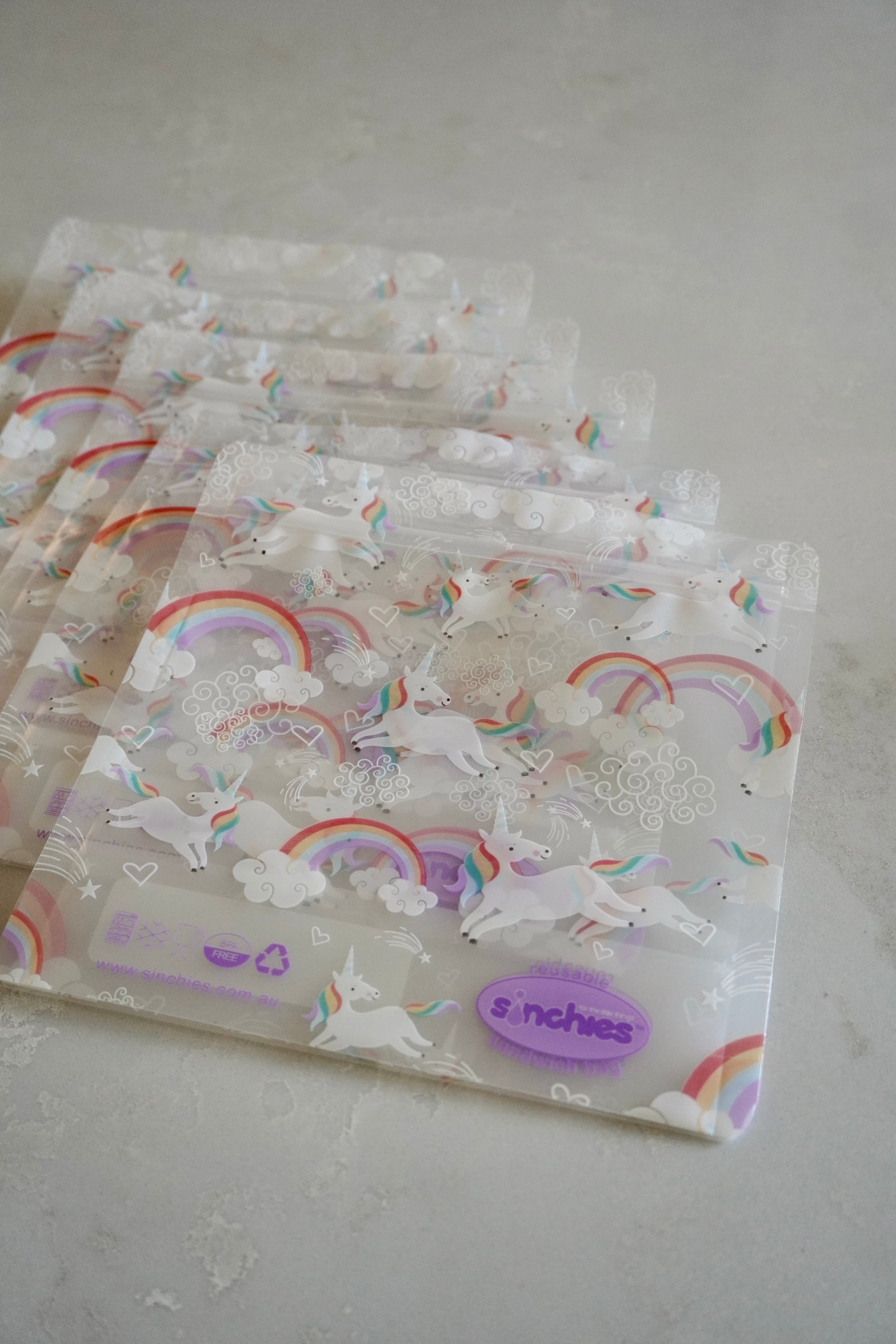 Sinchies Reusable Sandwich Bags - Unicorns