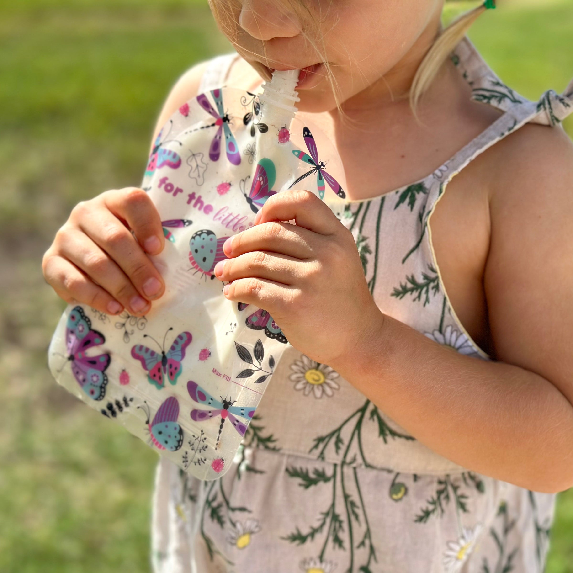 butterfly yoghurt pouch