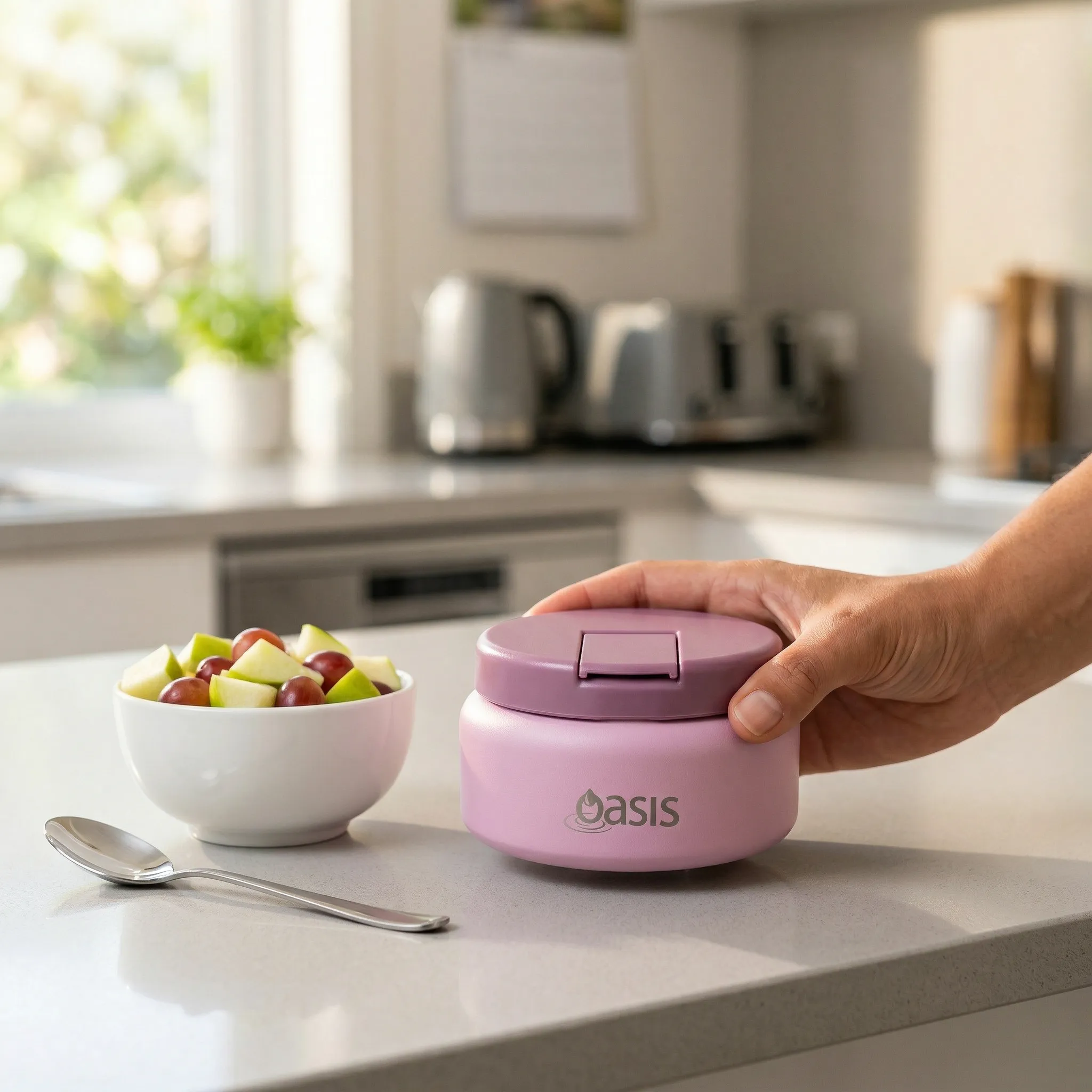 Oasis Stainless Steel Food Jar (230ml) - blush