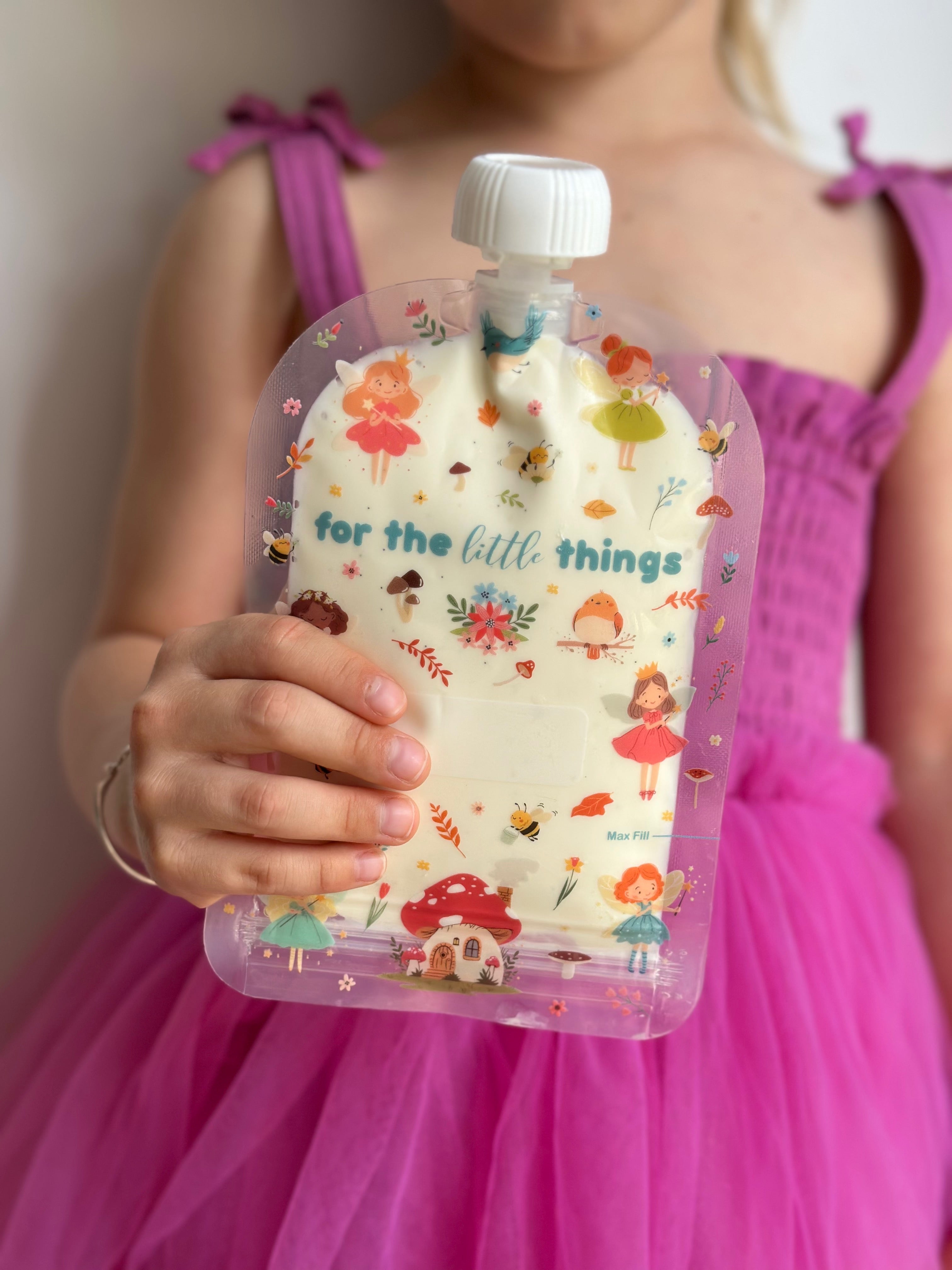 Sinchies 150ml Reusable Food Pouches - Fairy Magic