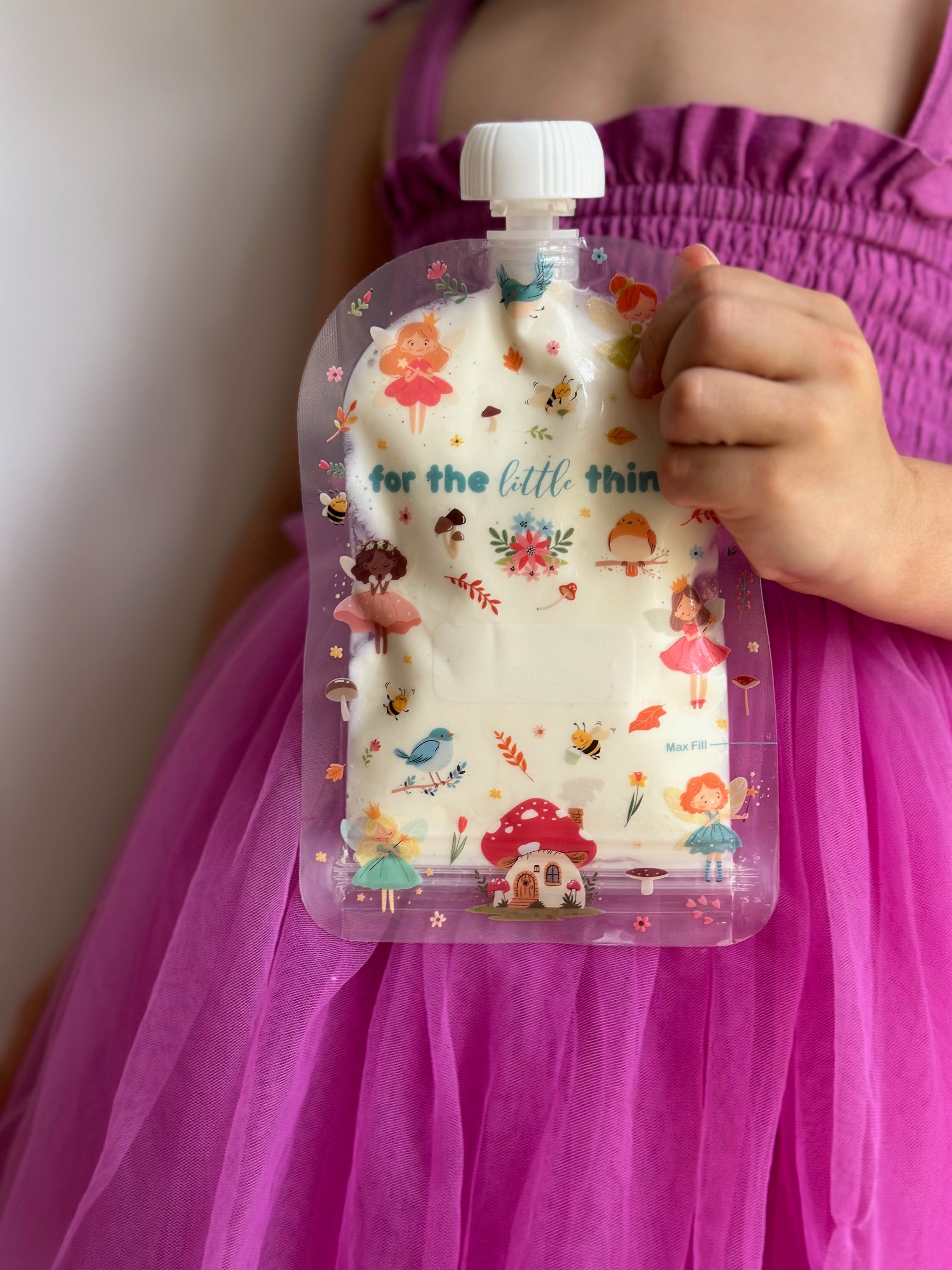 Sinchies 150ml Reusable Food Pouches - Fairy Magic