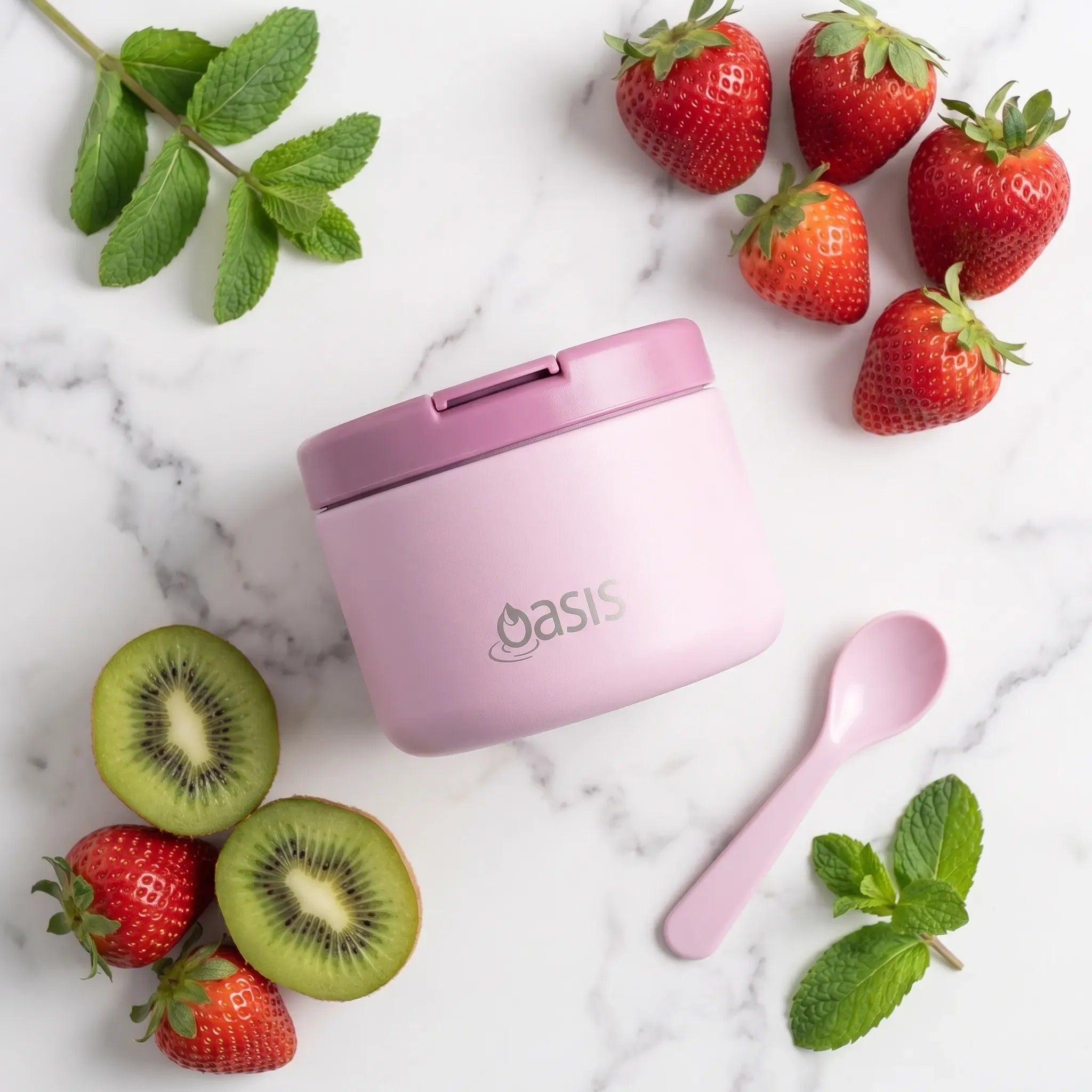 Oasis Stainless Steel Food Jar (300ml) - blush