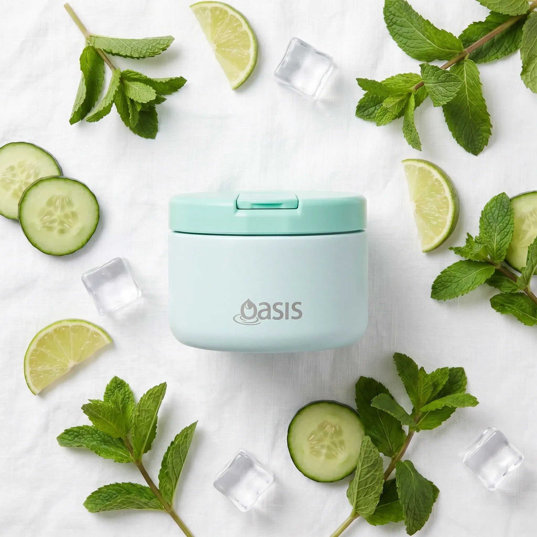 Oasis Stainless Steel Food Jar (300ml) - mint
