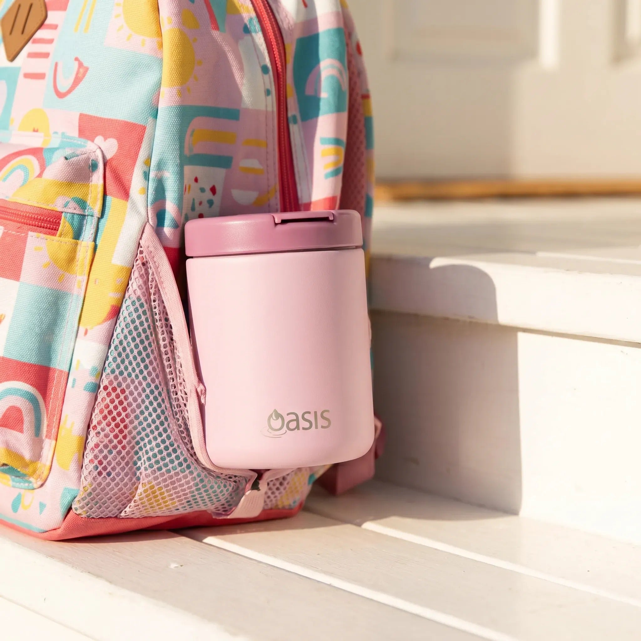 Oasis Stainless Steel Food Jar (300ml) - blush