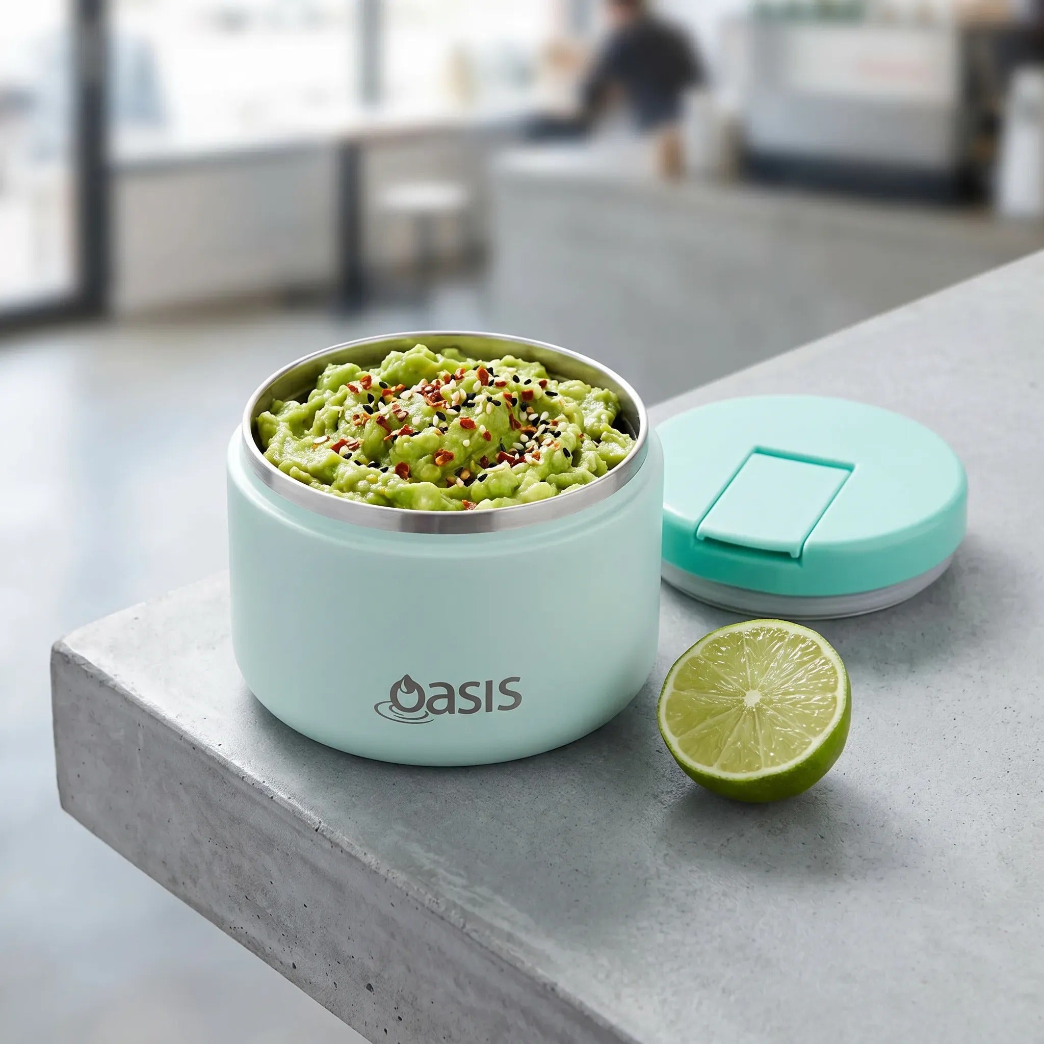 Oasis Stainless Steel Food Jar (300ml) - mint