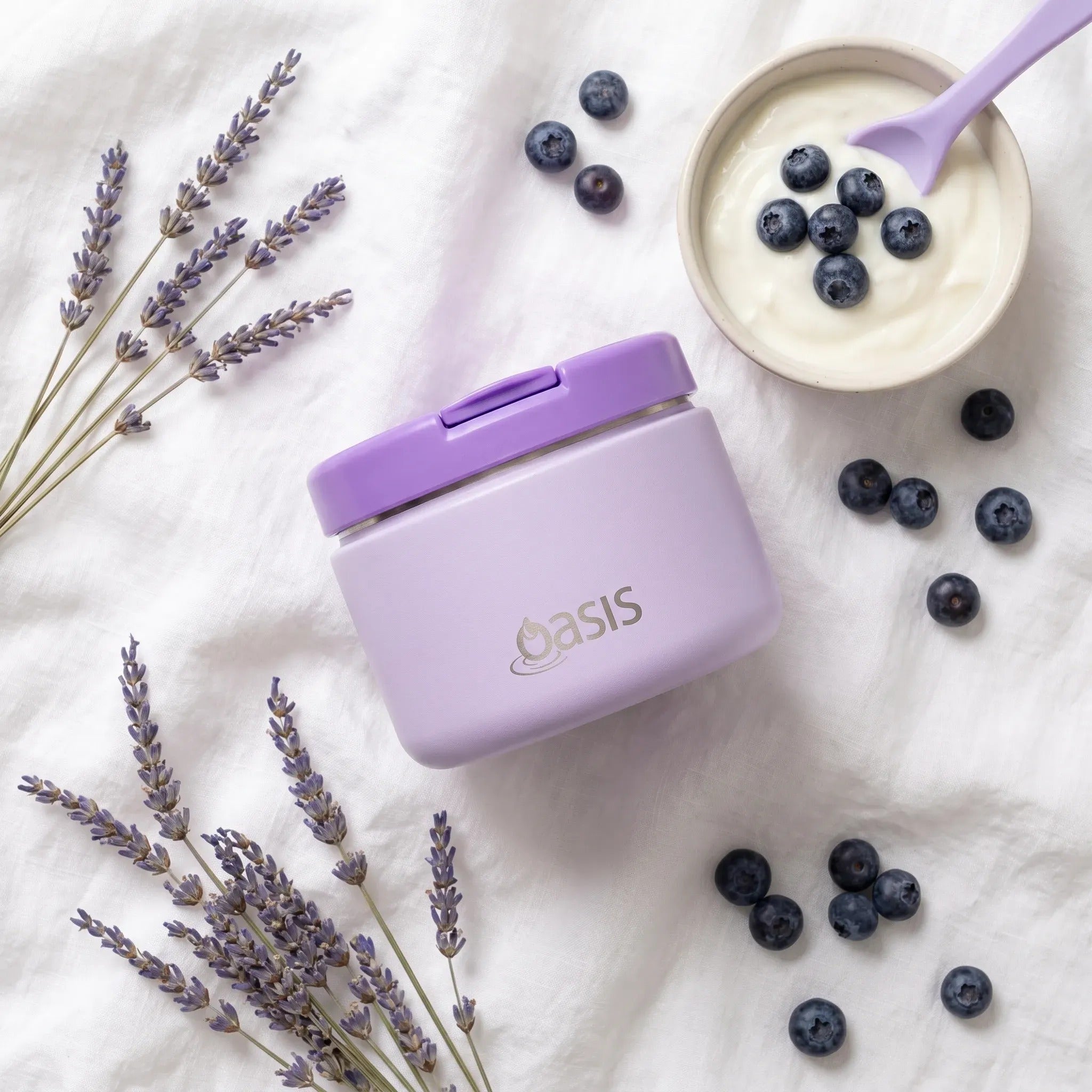 Oasis Stainless Steel Food Jar (300ml) - lilac