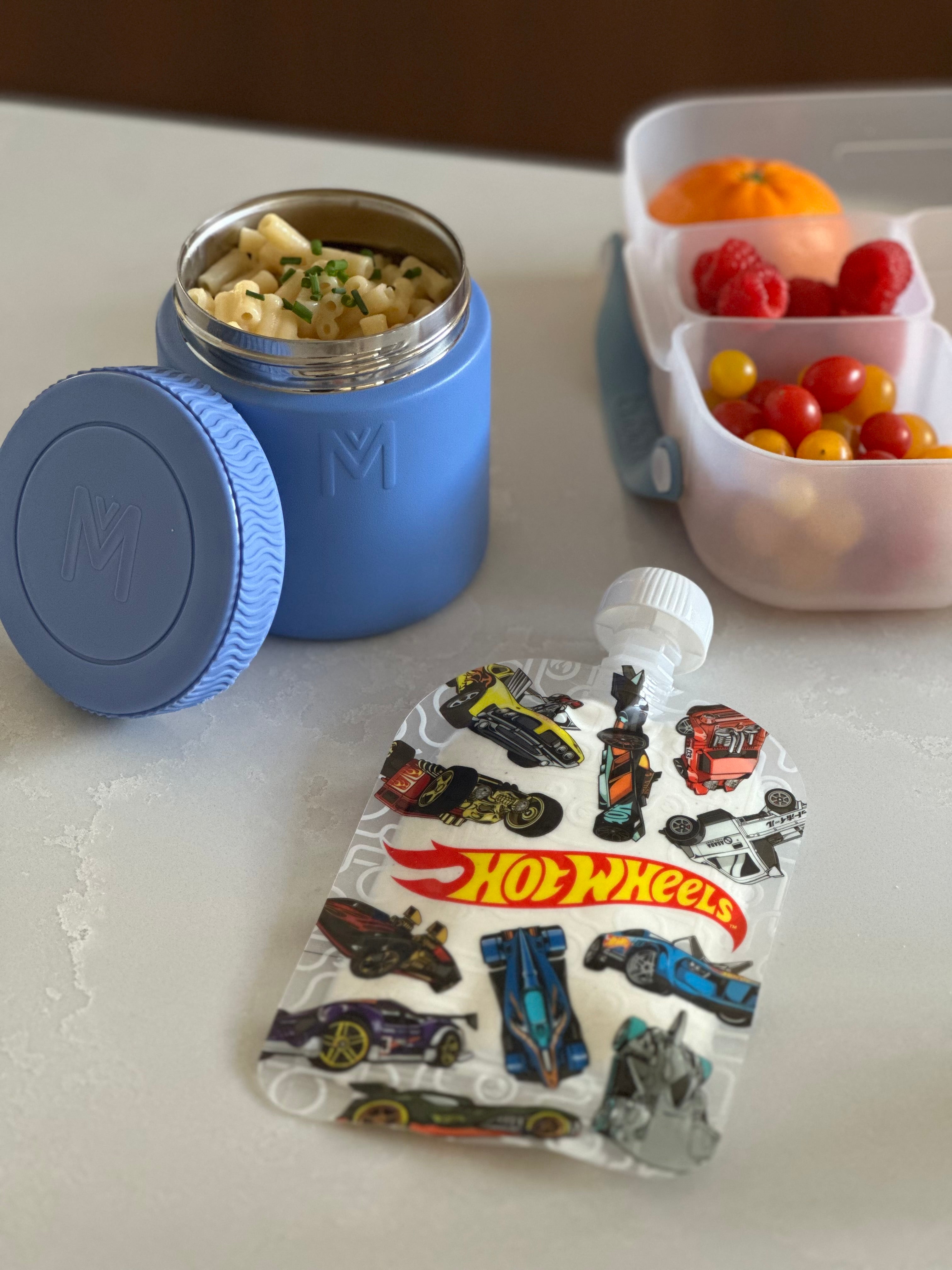 Sinchies 150ml Reusable Food Pouches - Hot Wheels™ - Pit Stop
