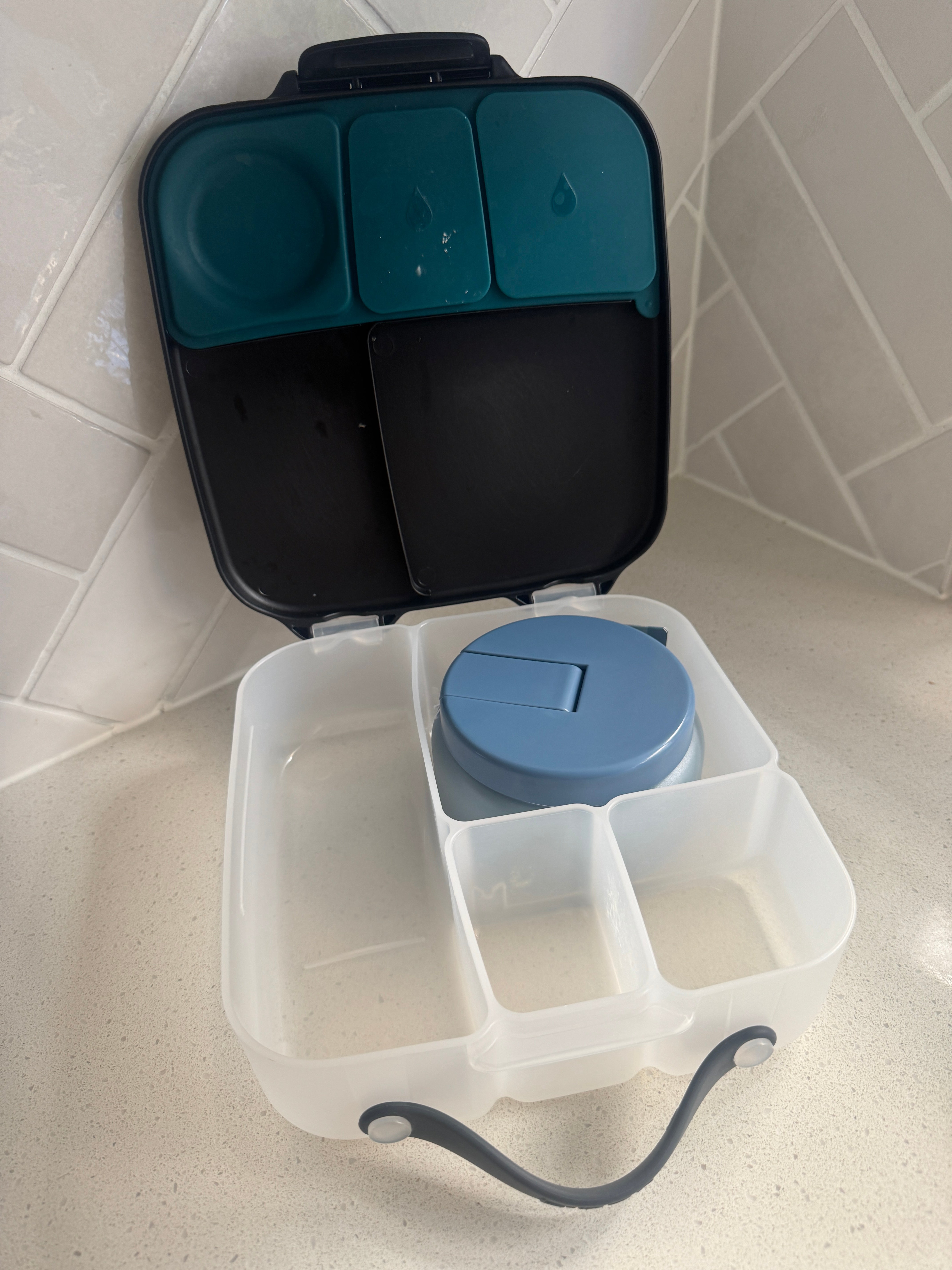 Oasis Stainless Steel Food Jar (230ml) - hazy blue