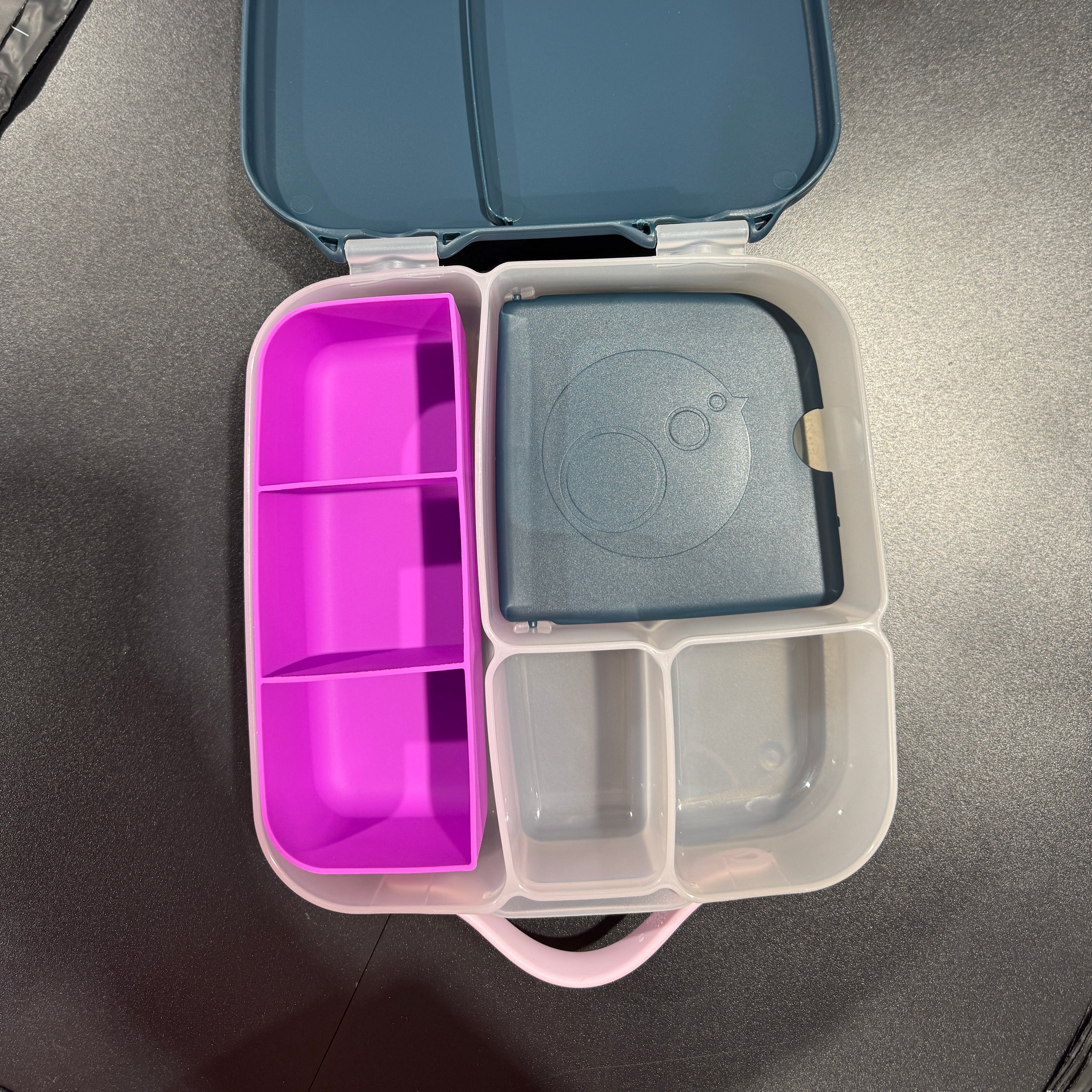 Purple feast tray with bbox lunch box