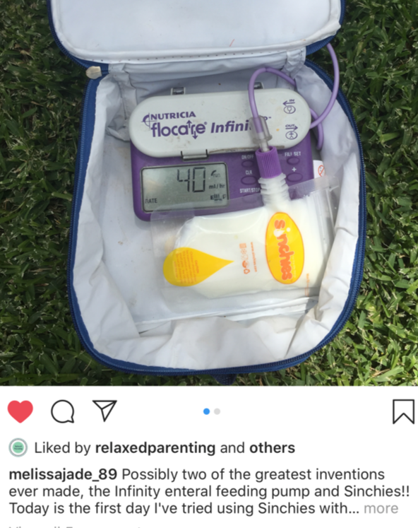 Sinchies FREE Tube Feeding Sample (200ml and 500ml Reusable Pouches)