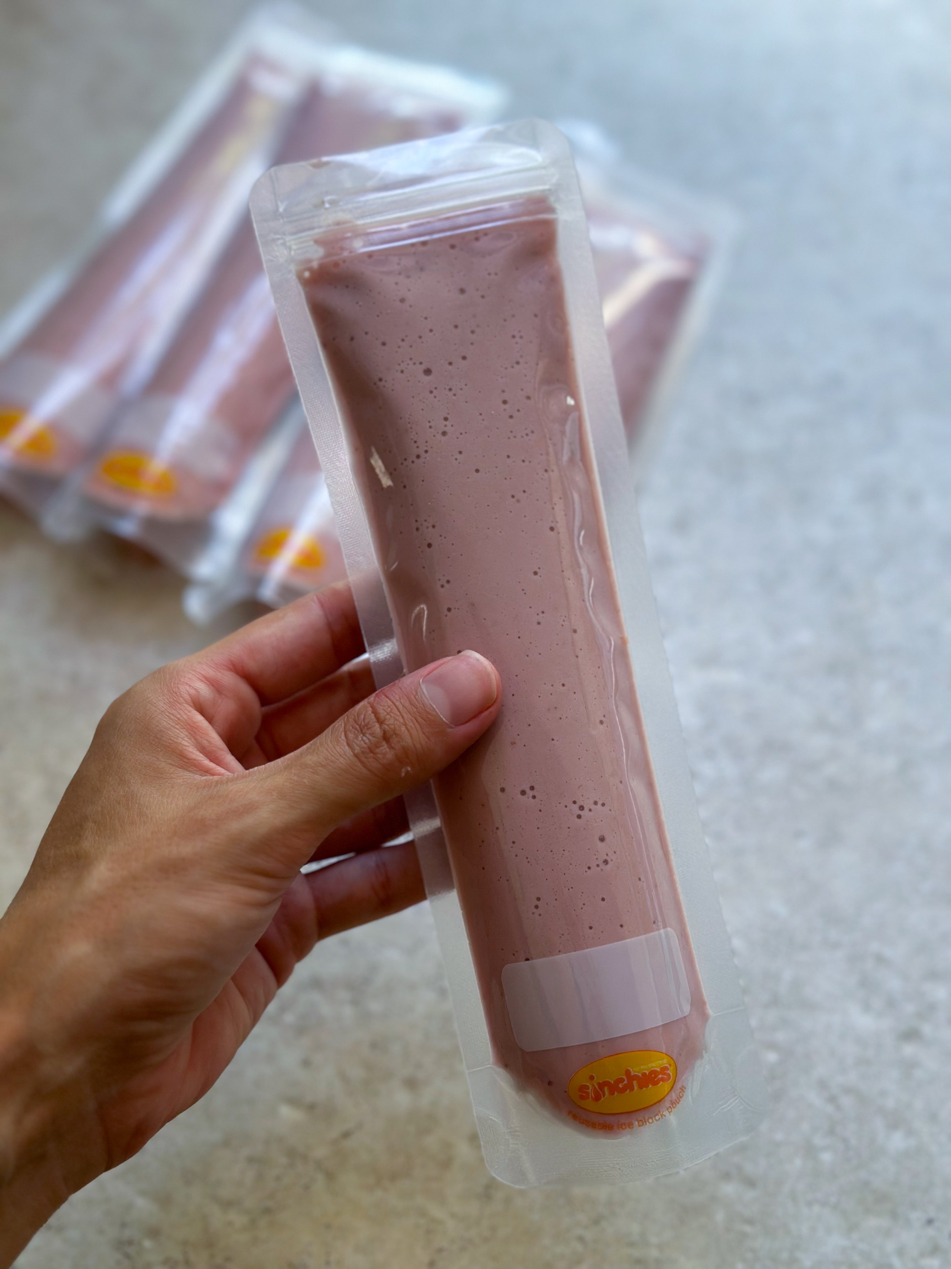 homemade strawberry cheesecake icy poles