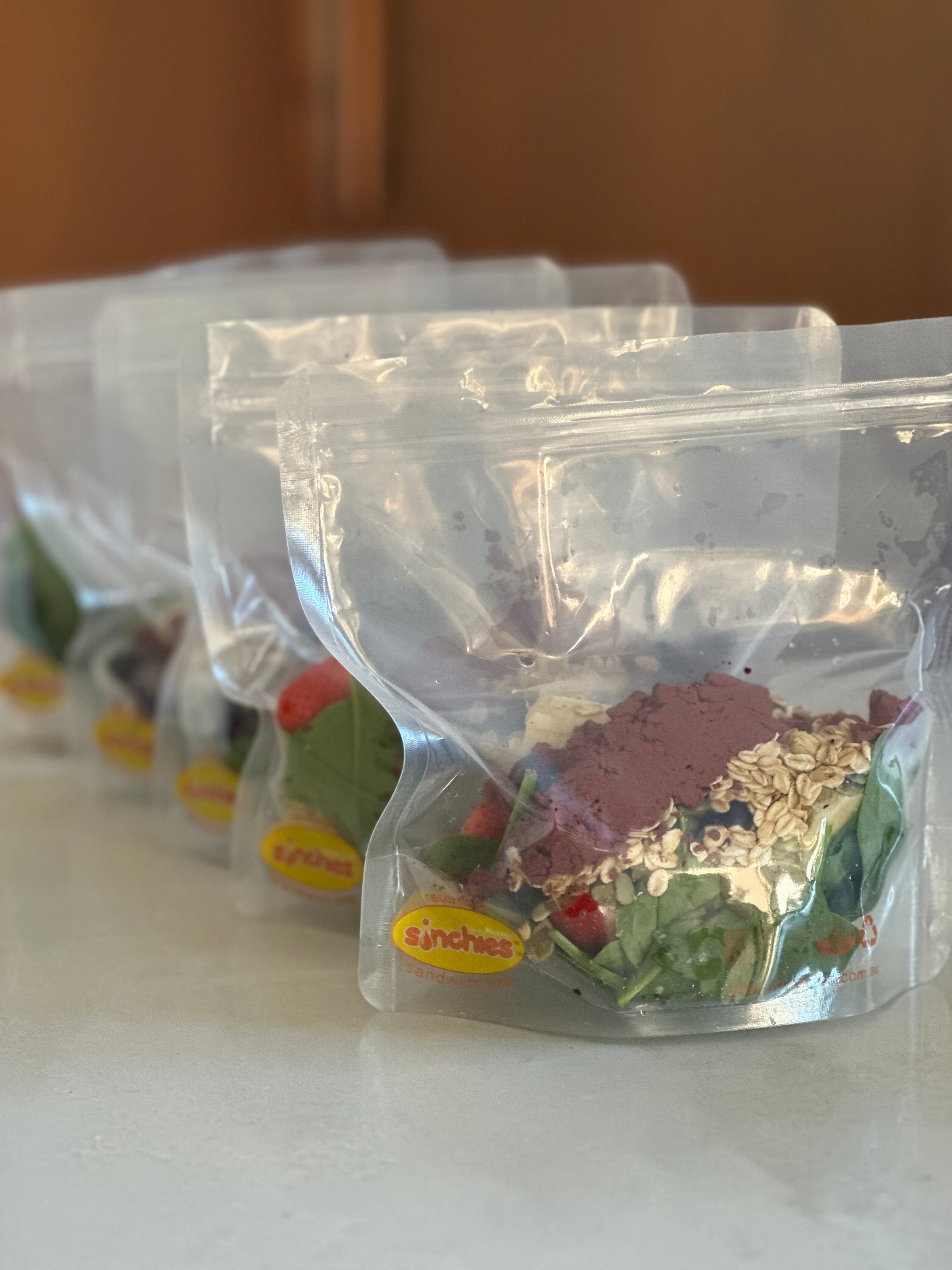 Reusable smoothie bags