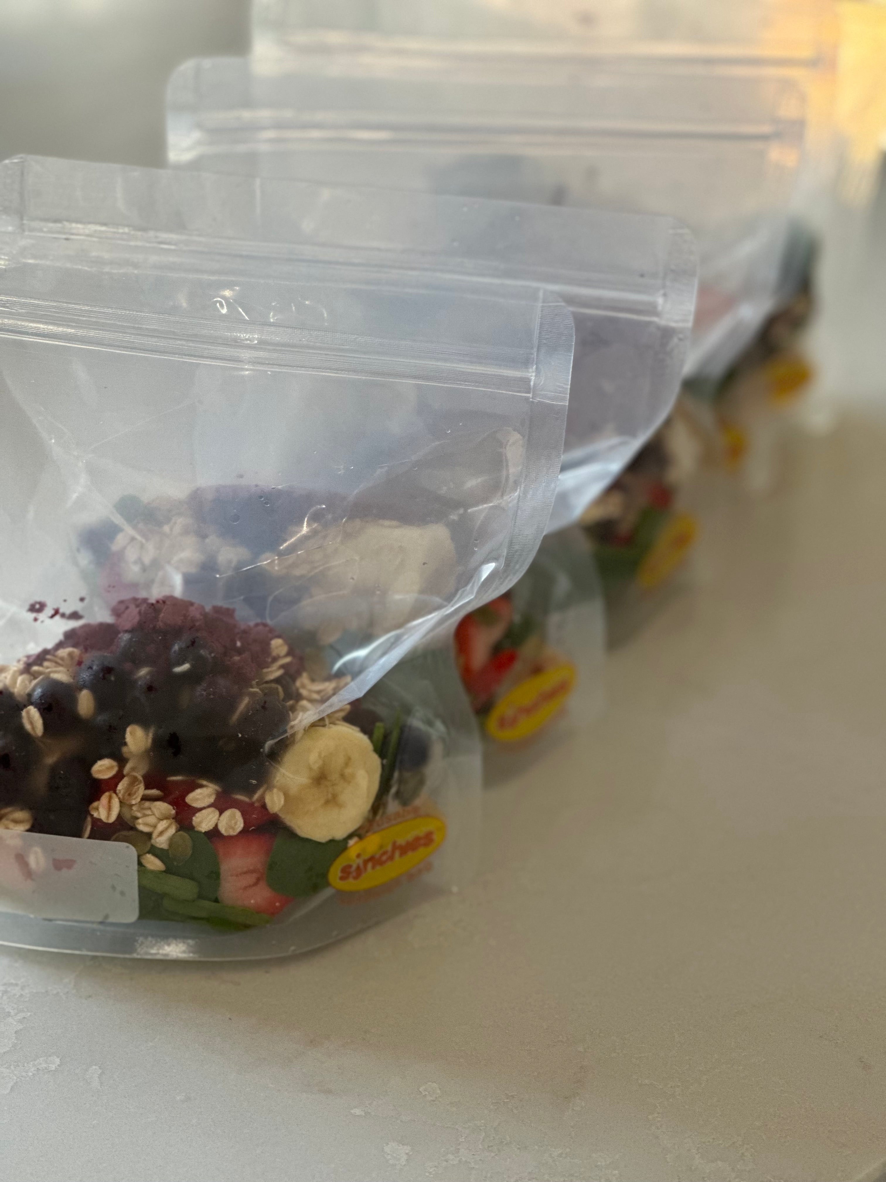 Reusable smoothie bags